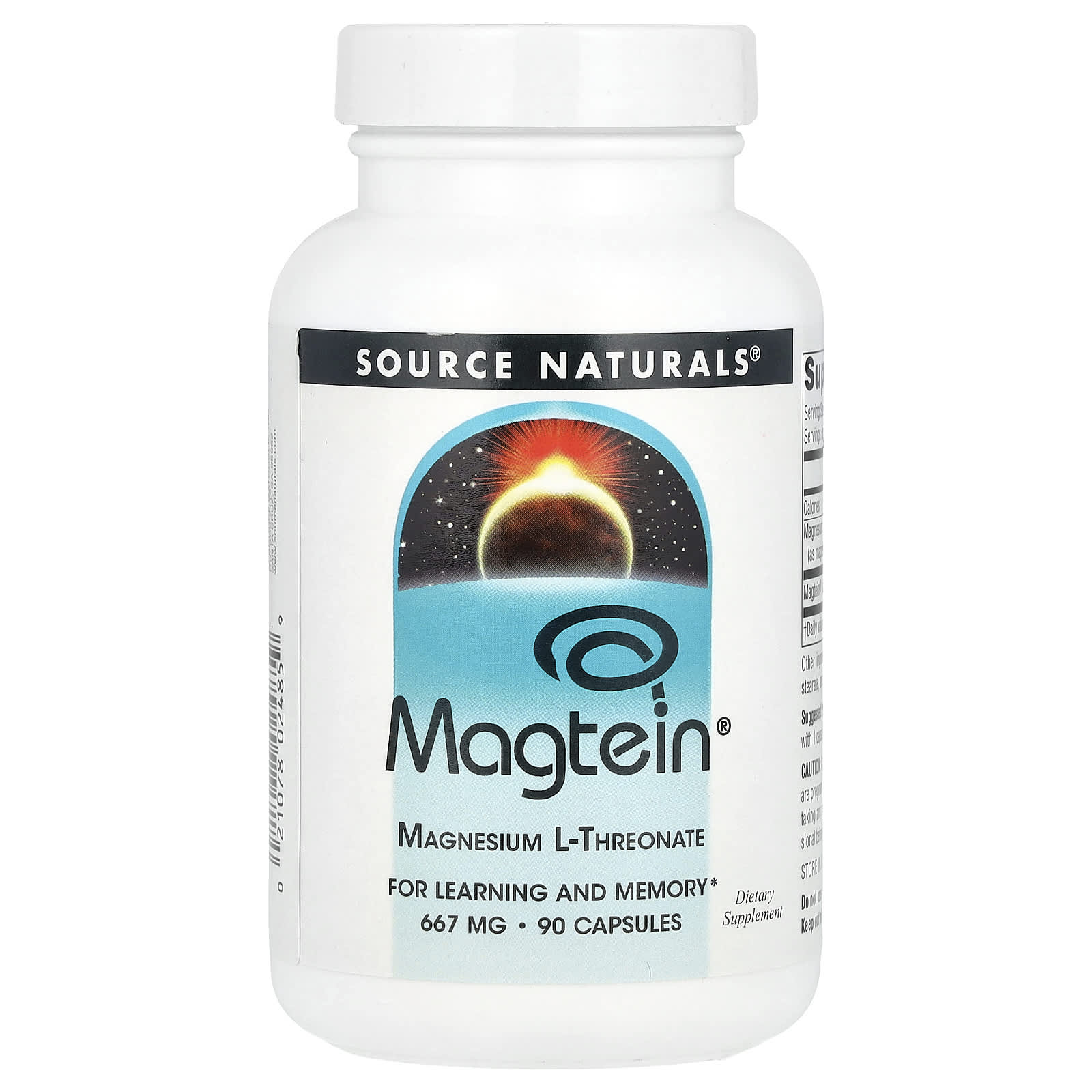 Source Naturals Magtein L-треонат магния 667 мг 90 капсул 5890₽