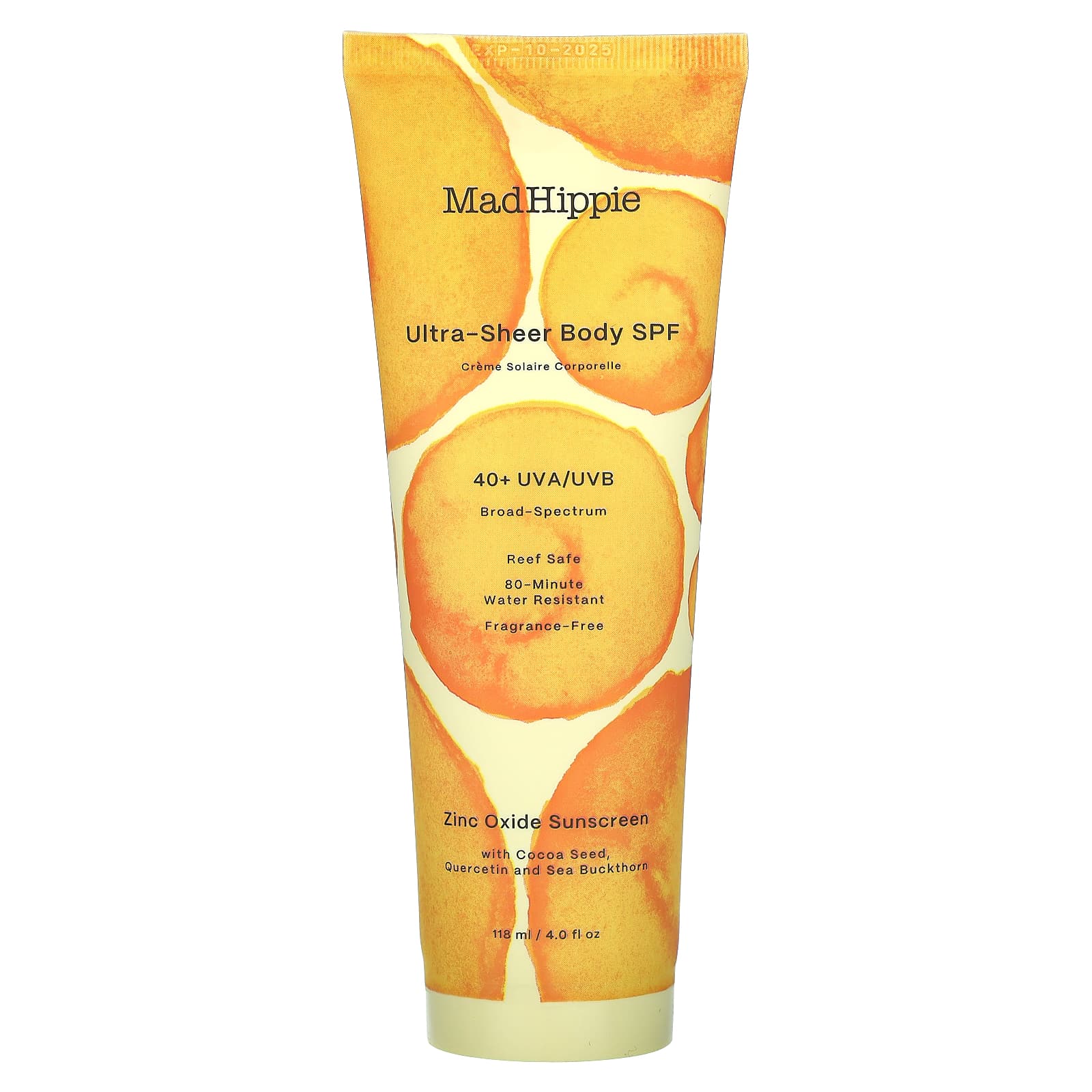 Mad Hippie Ultra-Sheer Body SPF 40 118 мл 4 жидк Унции 2890₽