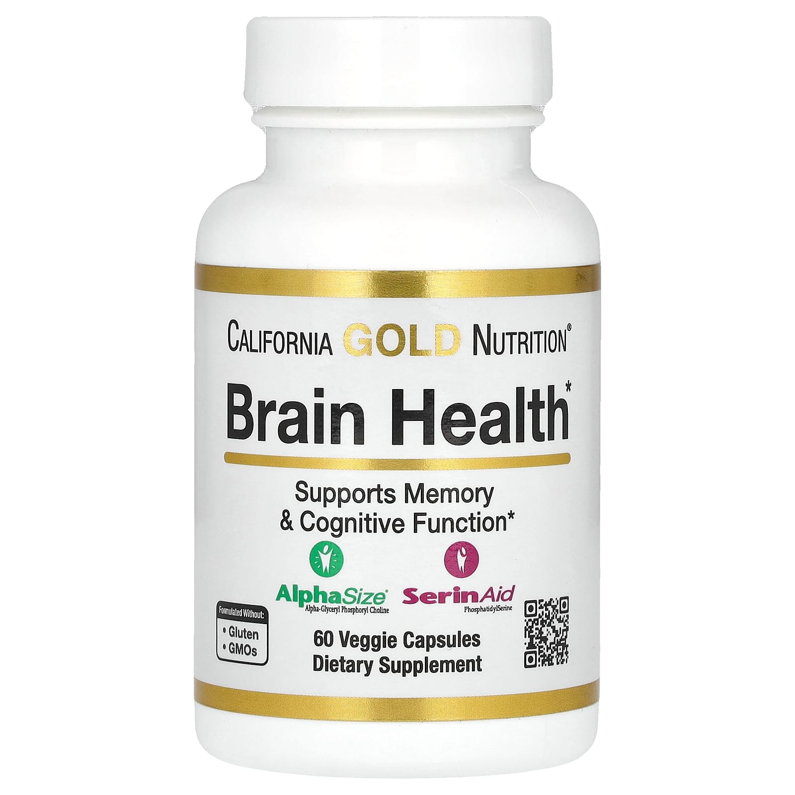 California Gold Nutrition Brain Health 60 растительных капсул 4590₽