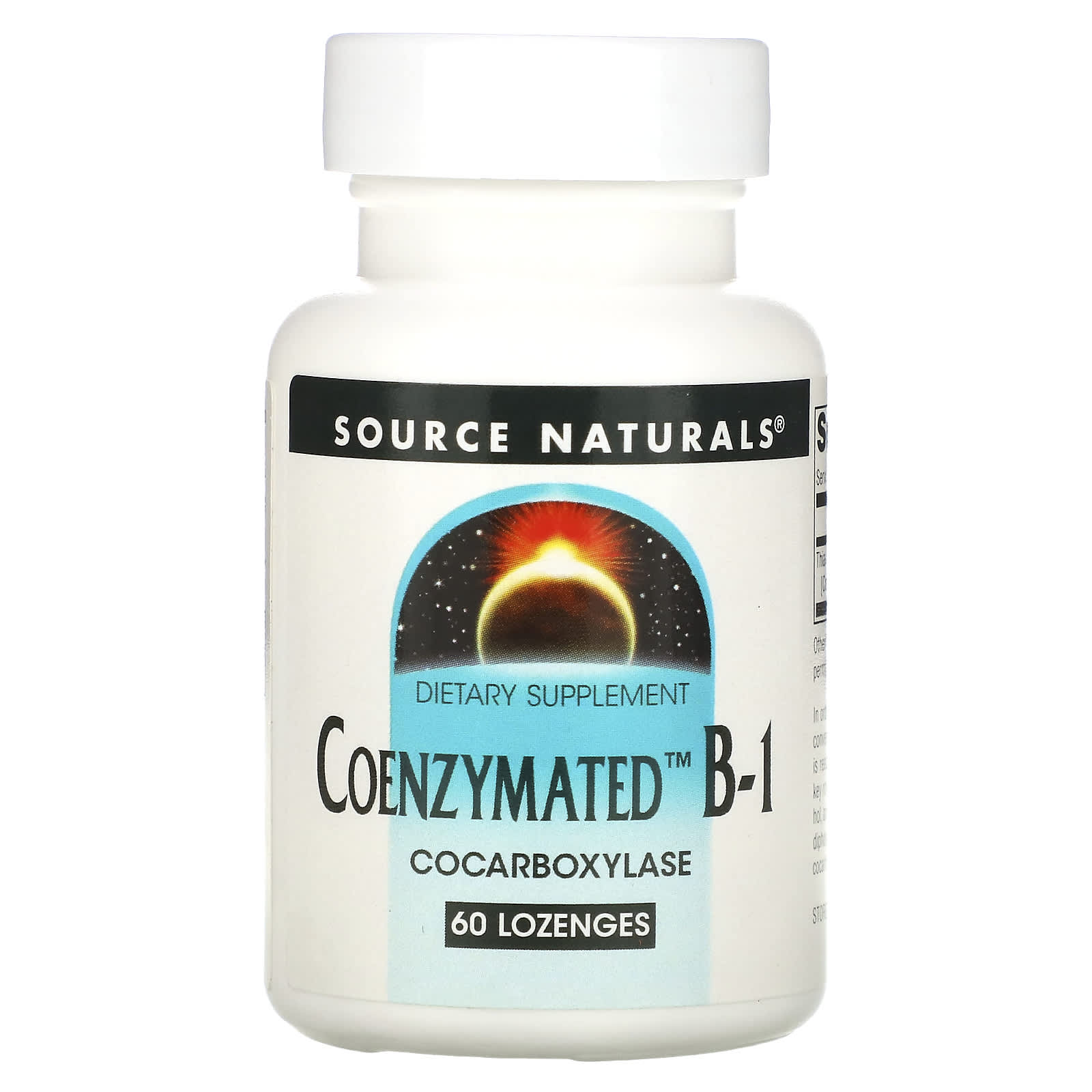 Source Naturals ферментированный витамин B-1 13 мг 60 пастилок 4290₽