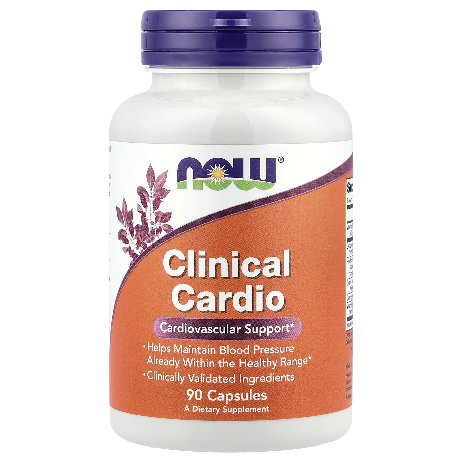 NOW Foods Clinical Cardio Поддержка сердечно-сосудистой системы 90 растительных капсул 4690₽