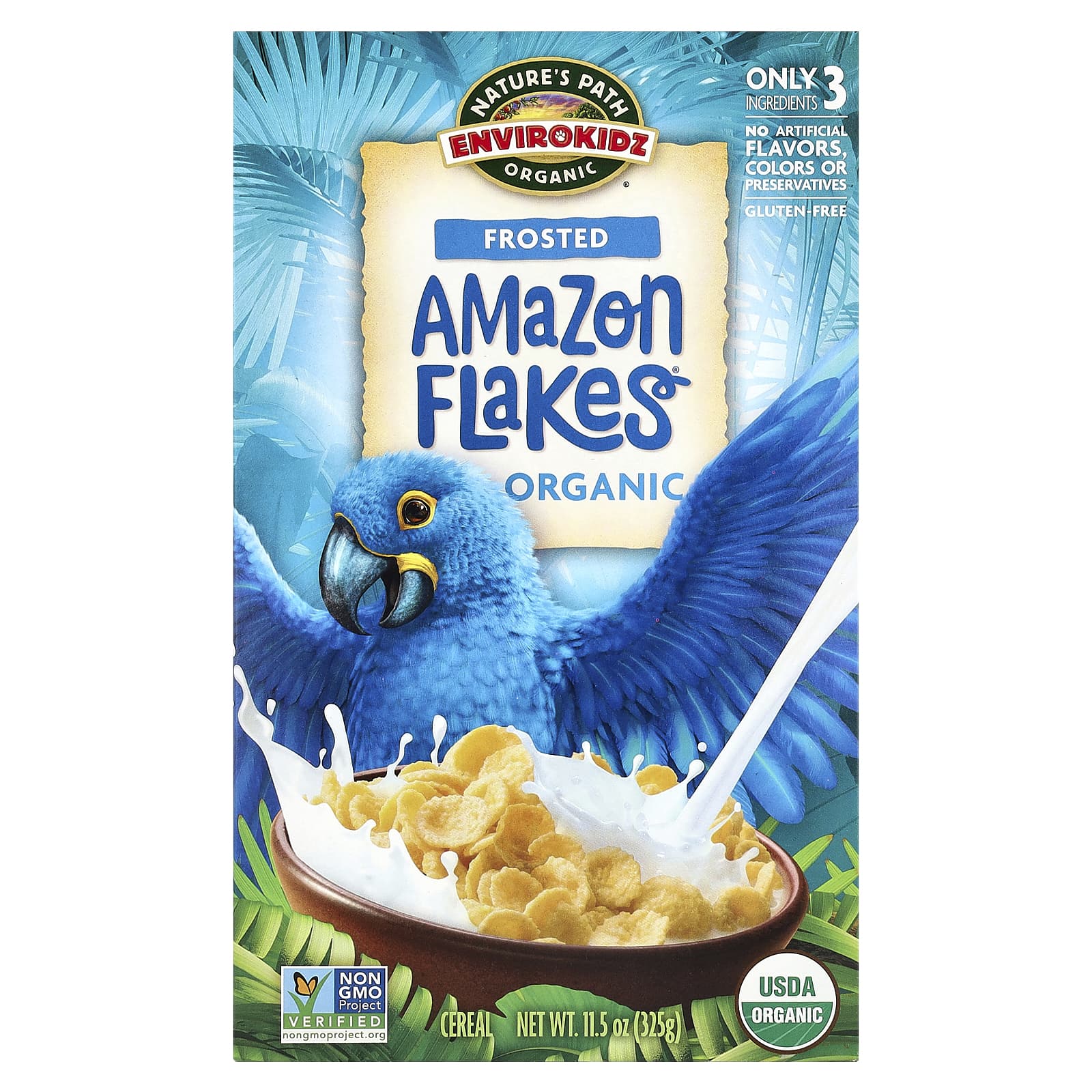 Natures Path Envirokidz Organic Amazon Flakes органические кукурузные хлопья в глазури 325 г 115 унции 1690₽