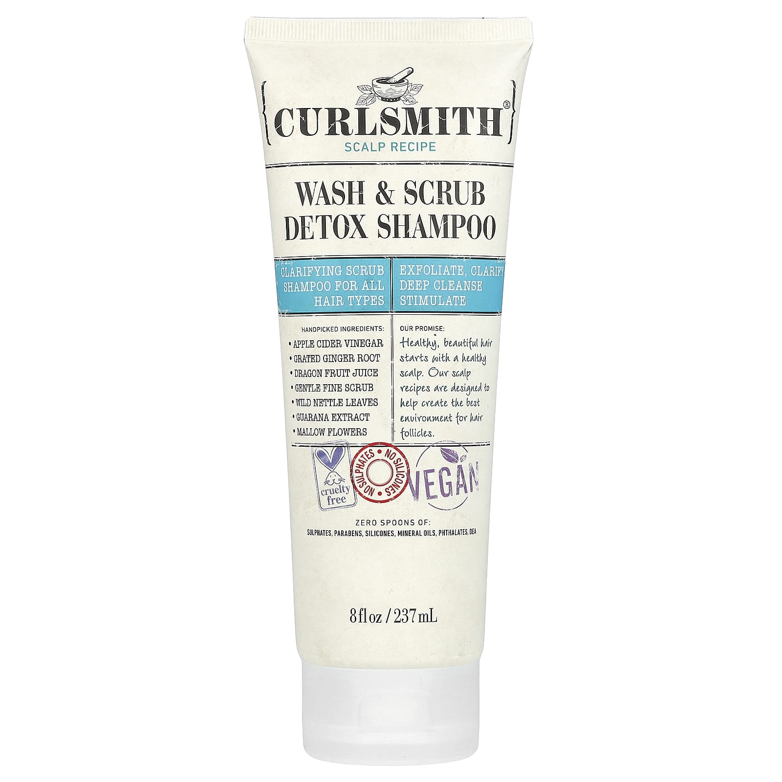 Curlsmith Детокс-шампунь для мытья и скраба для всех типов волос 237 мл 8 жидк Унций 5290₽