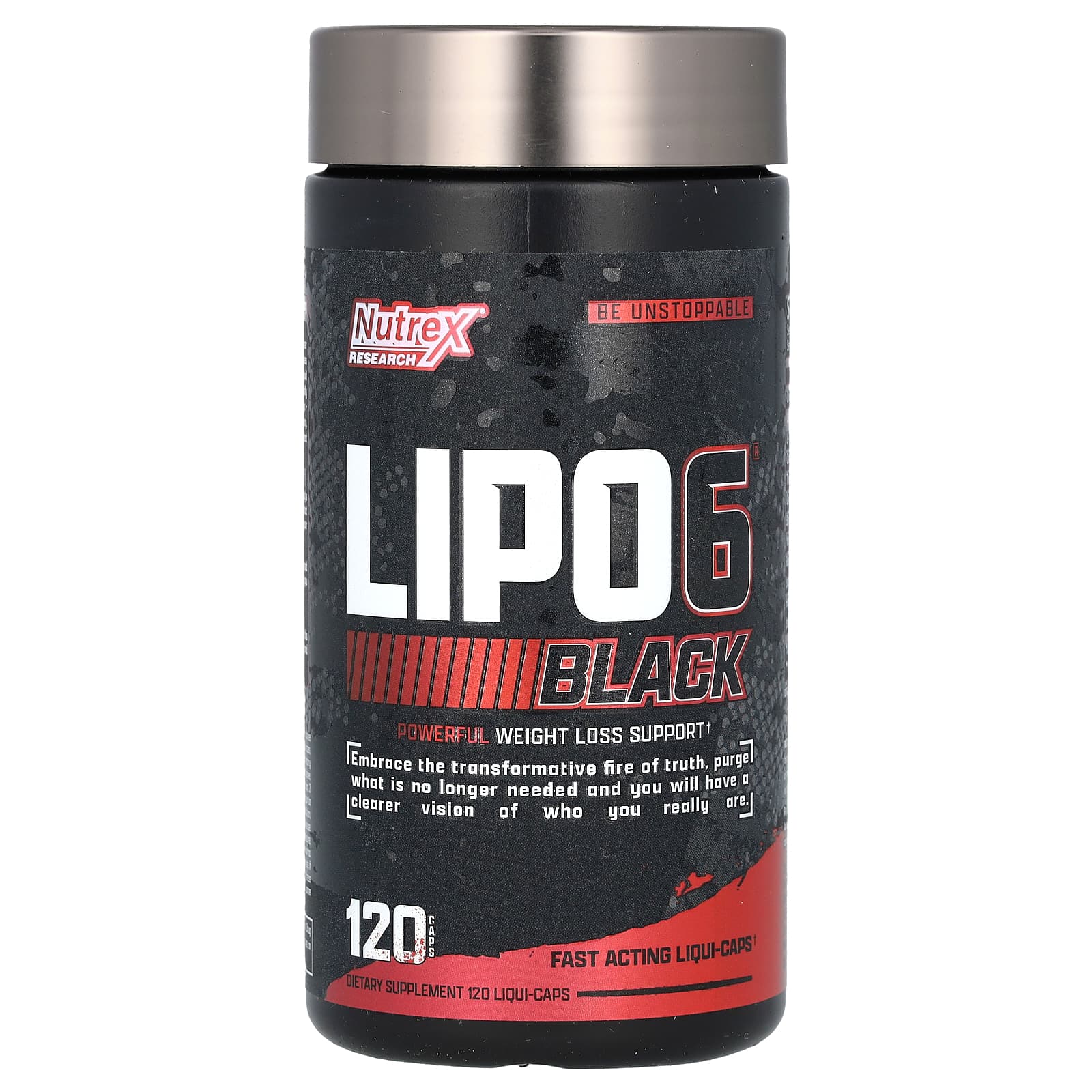 Nutrex Research LIPO-6 Black экстремальная эффективность 120 черных капсул 7590₽