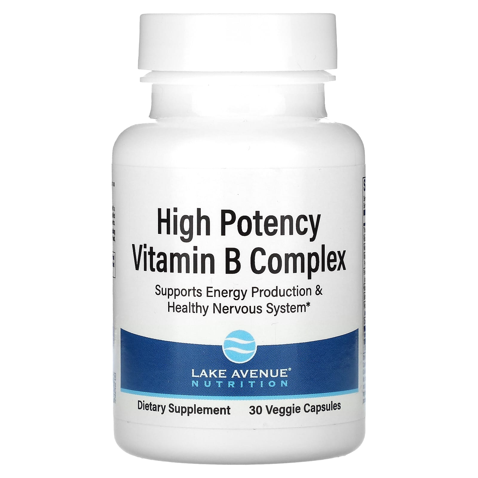 Lake Avenue Nutrition комплекс витаминов группы B высокой эффективности действия 30 растительных капсул 1990₽