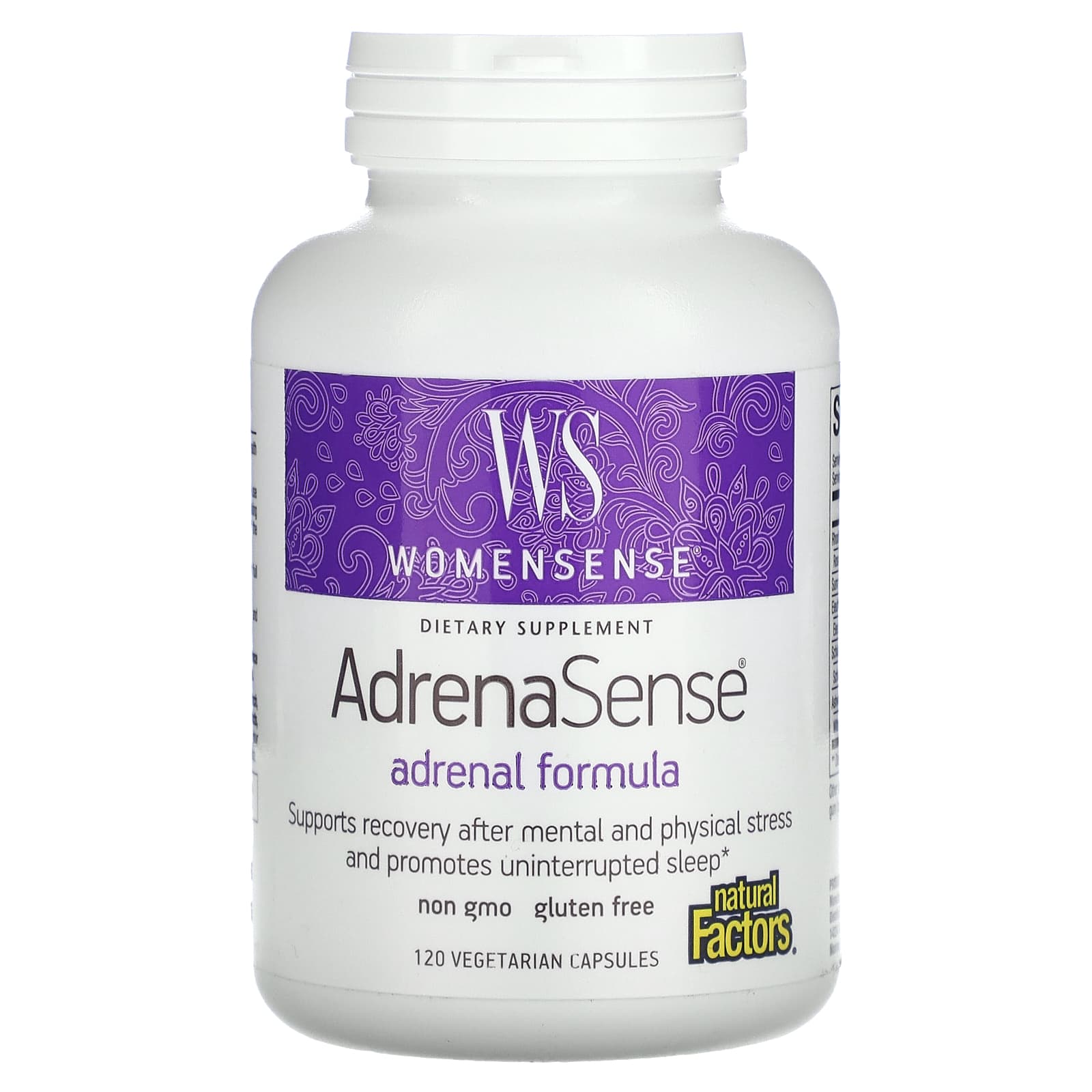 Natural Factors WomenSense AdrenaSense формула для надпочечников 120 вегетарианских капсул 4690₽
