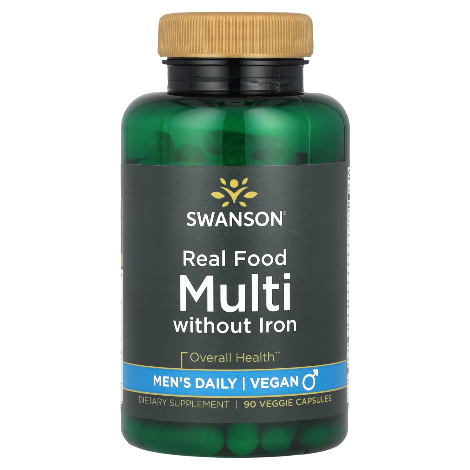 Swanson Mens Daily Real Food Multi без железа 90 растительных капсул 5090₽