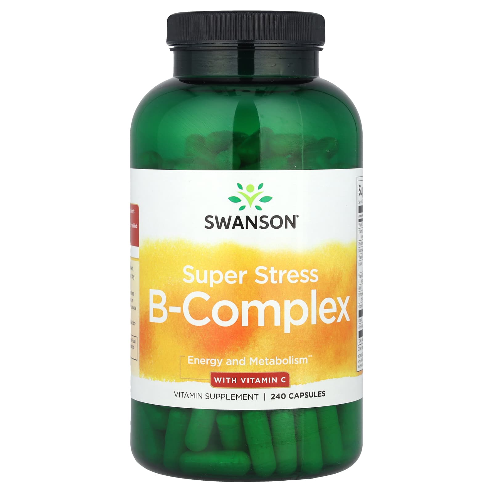 Swanson Super Stress B-Complex с витамином C 240 капсул 4190₽