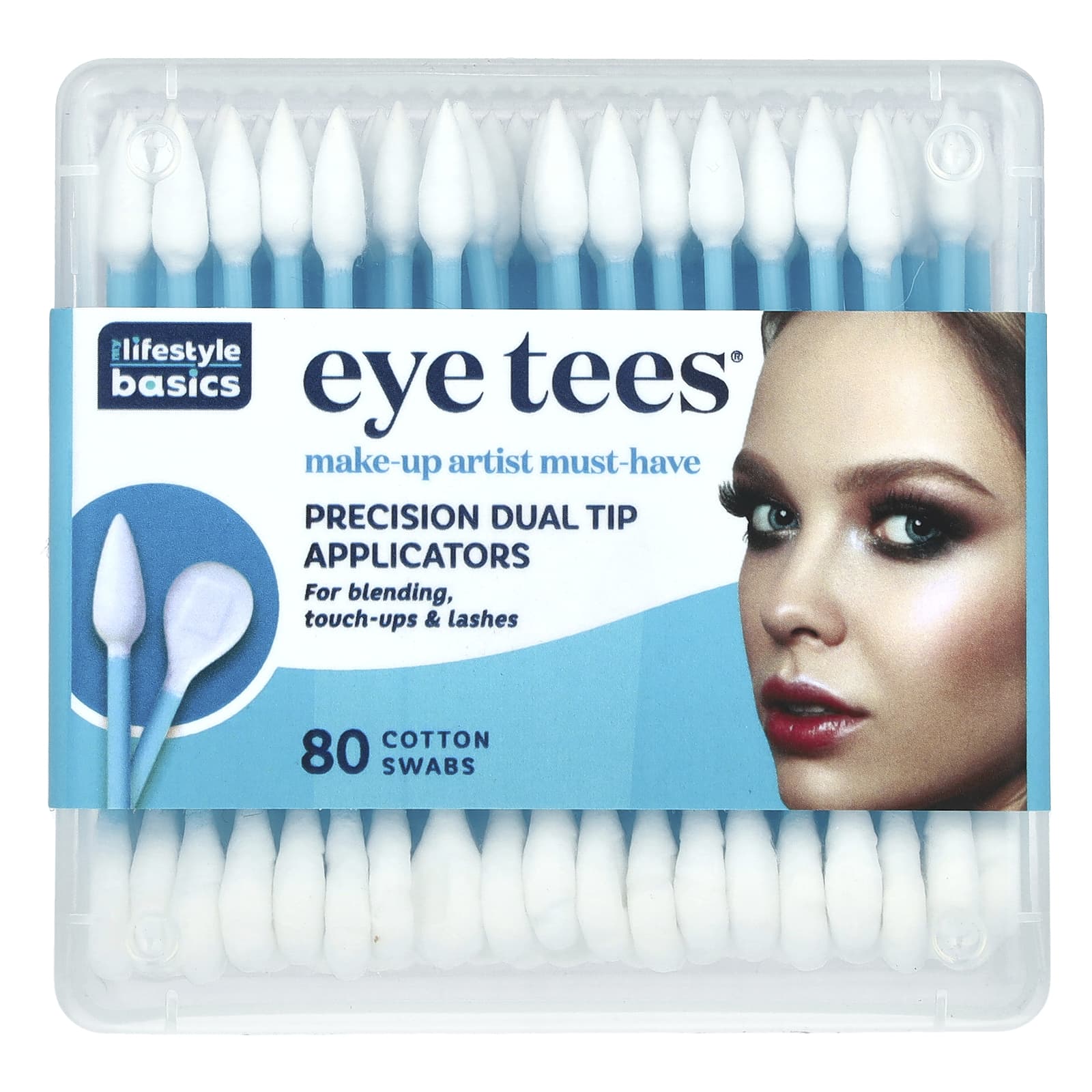 Fran Wilson, Eye Tees, точное аппликатор с двумя кончиками, 80 ватных палочек