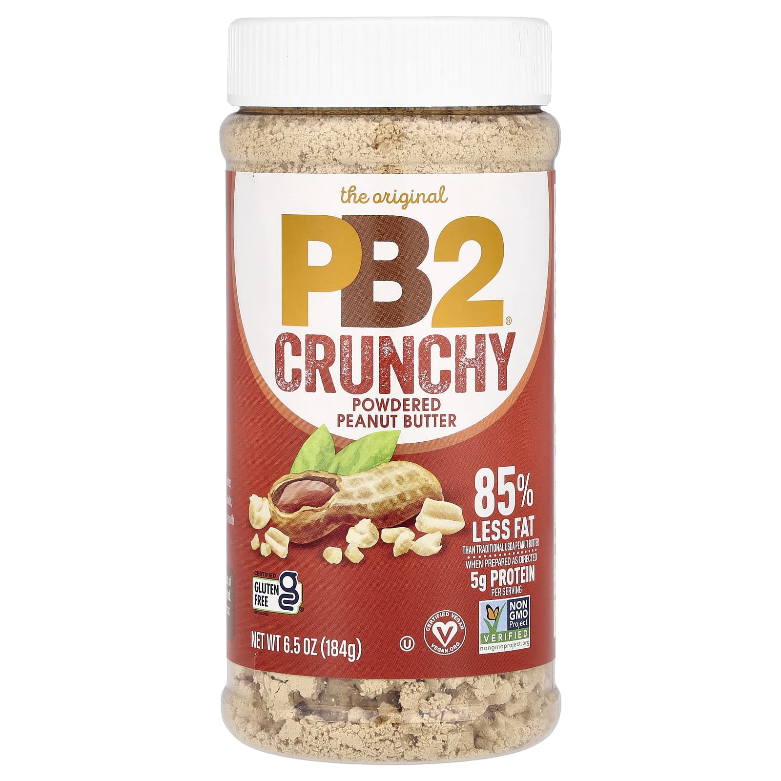 PB2 Foods The Original арахисовая паста с хрустящей пудрой 184 г 65 унции 1890₽