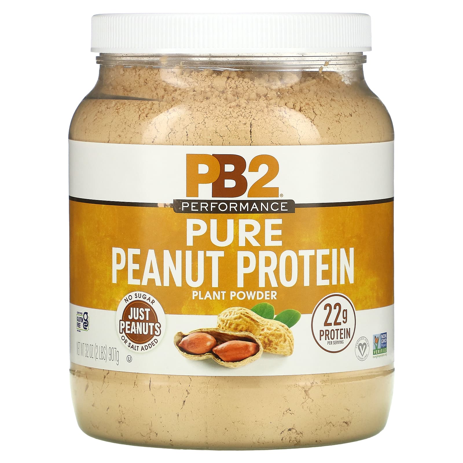 PB2 Foods Порошок чистого арахисового протеина 2 фунта 907 г 4790₽
