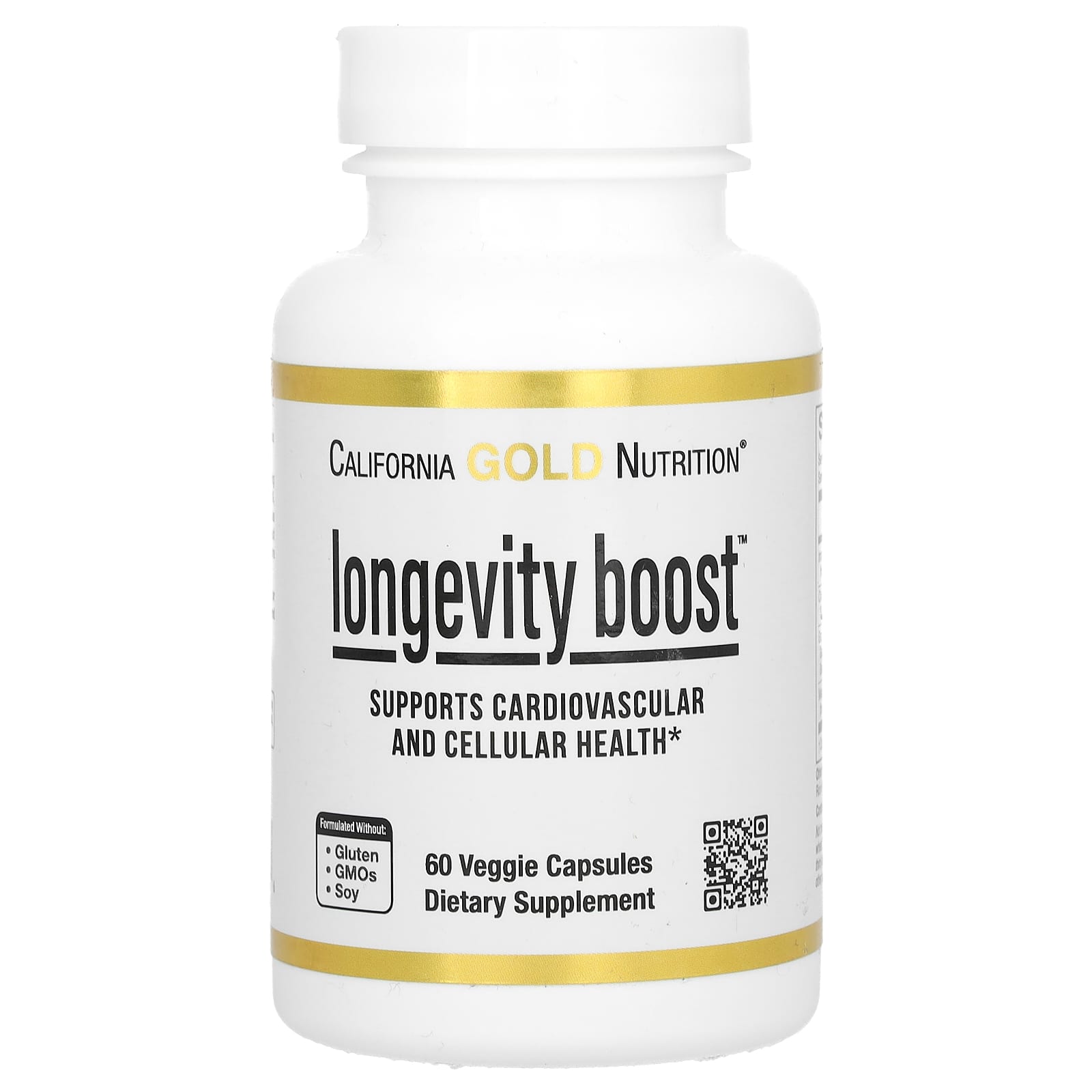 California Gold Nutrition Longevity Boost 60 растительных капсул 2190₽