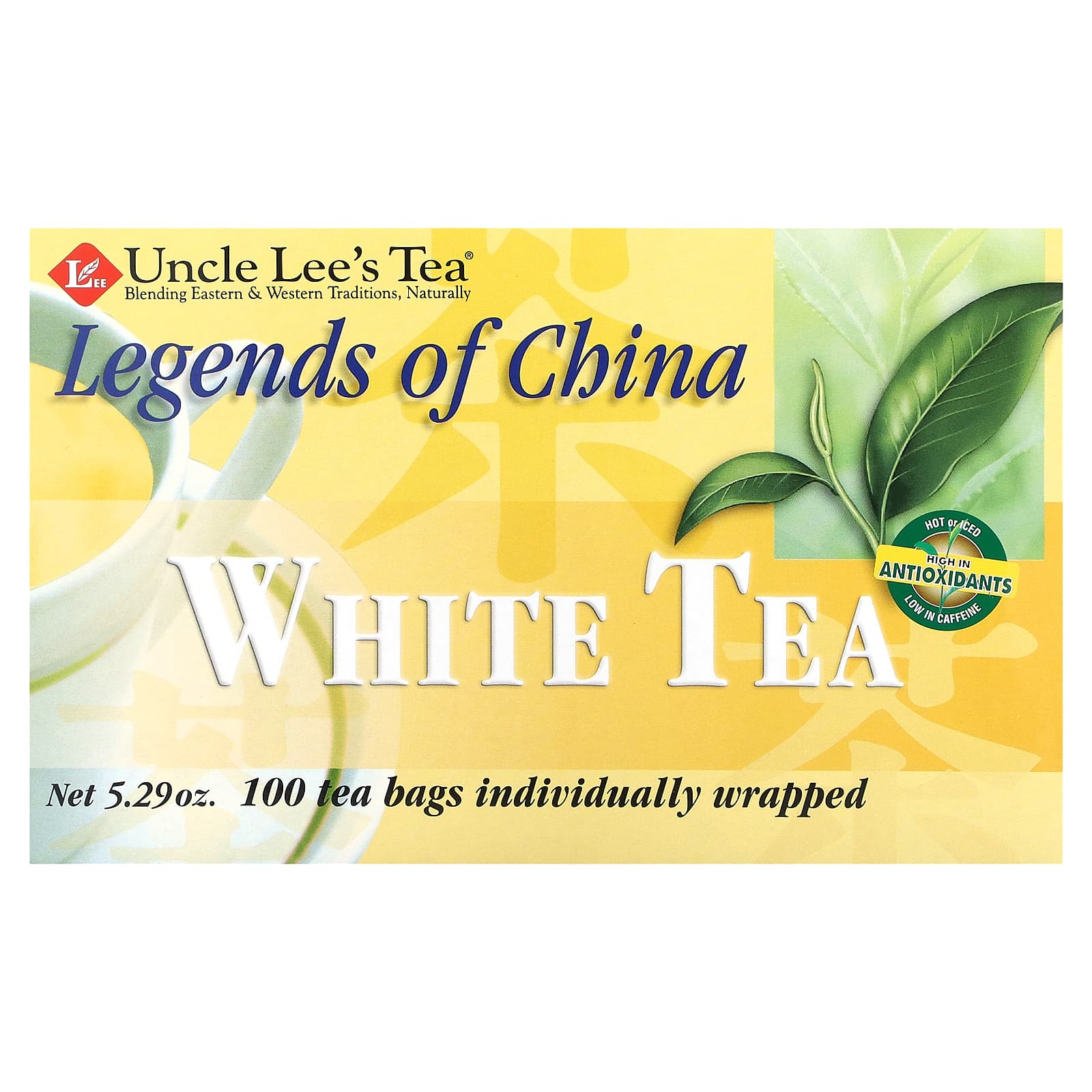 Uncle Lees Tea Legends of China белый чай 100 чайных пакетиков 150 г 529 унции 1590₽