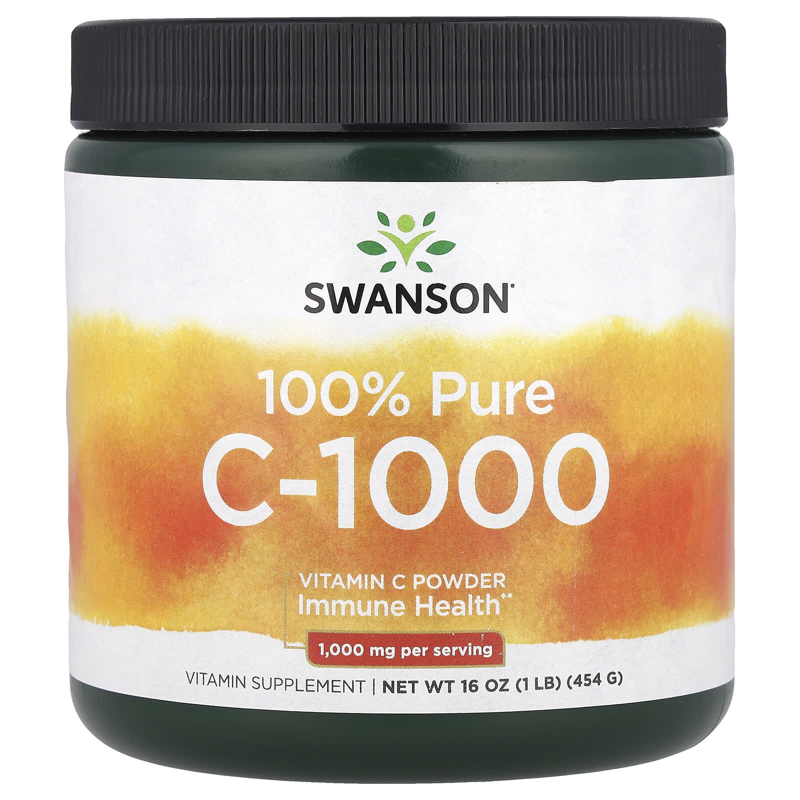 Swanson 100 Pure C-1000 витамин C в порошке 454 г 16 унций 3790₽