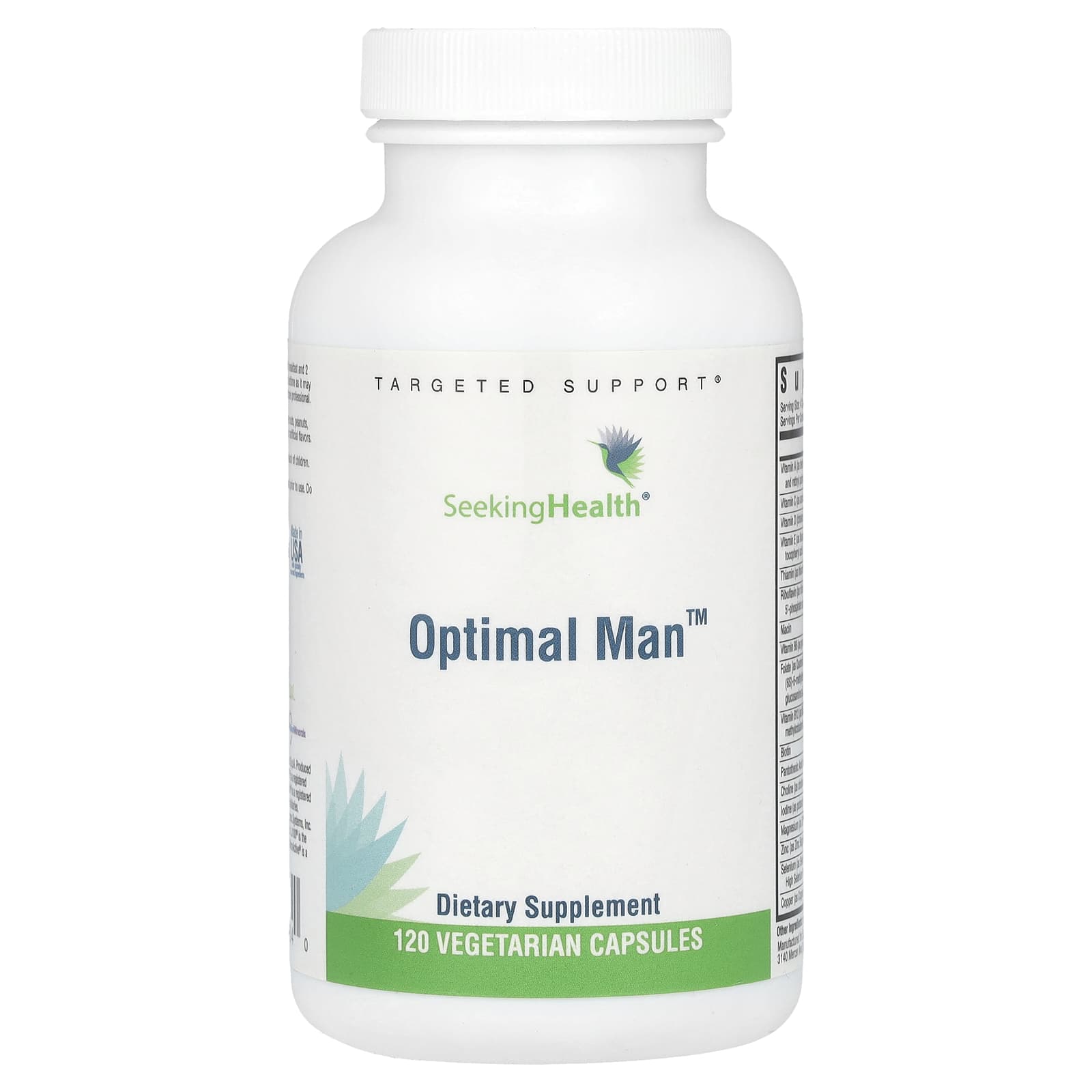 Seeking Health, Optimal Man, 120 вегетарианских капсул