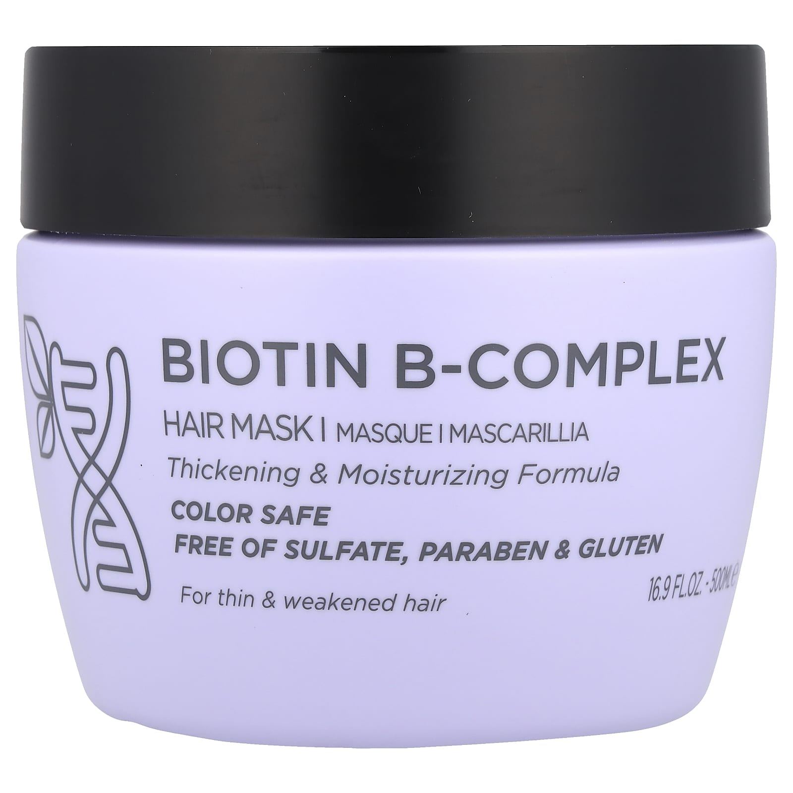 Luseta Beauty, Biotin B-Complex, восстанавливающая маска для волос, предотвращающая ломкость, 500 мл (16,9 жидк. Унции)