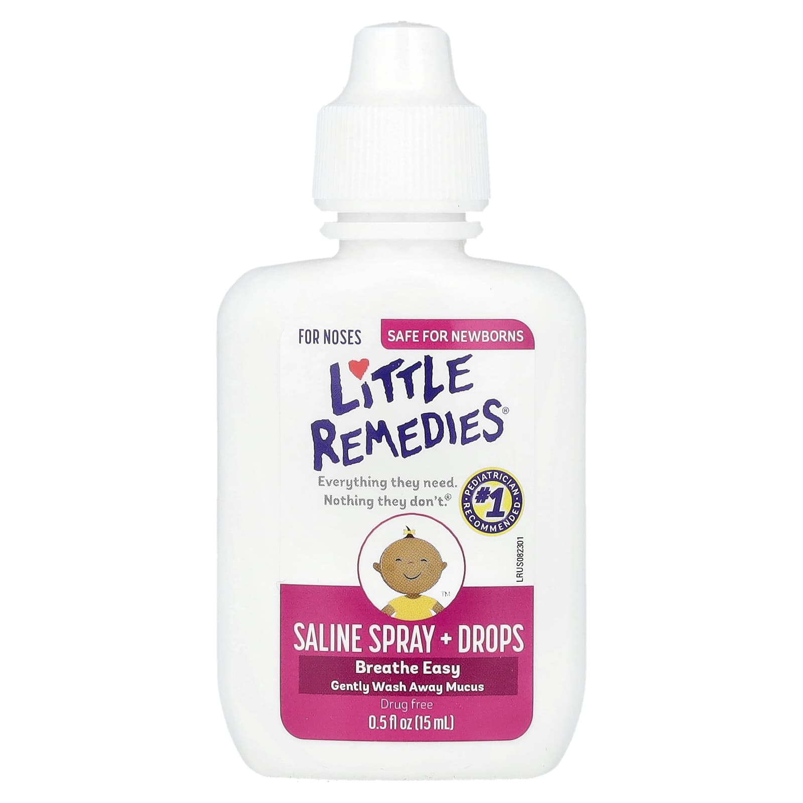 Little Remedies Солевой спрей капли для носа 15 мл 05 жидк Унции 1490₽