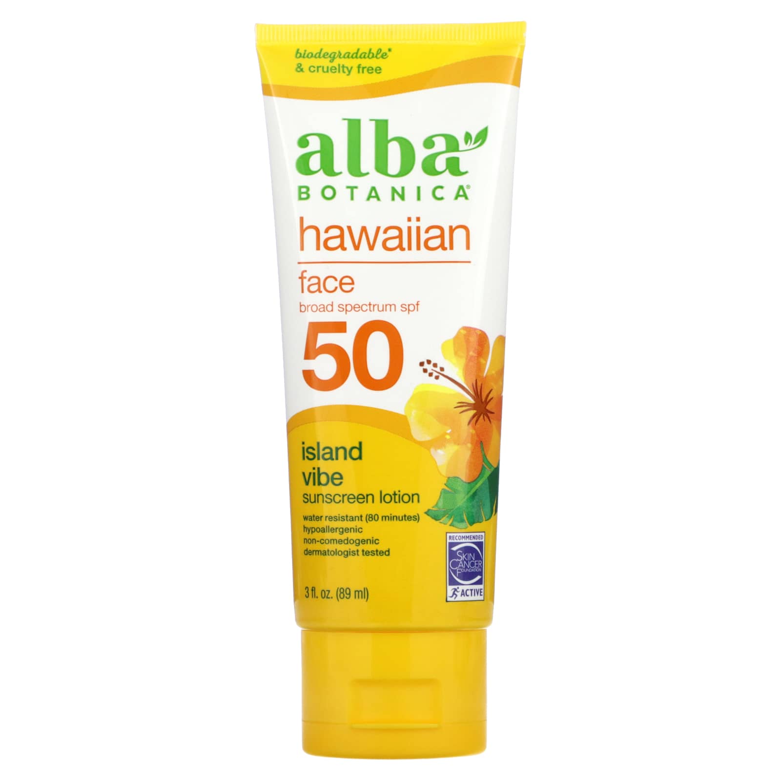Alba Botanica Sheer Shield солнцезащитное средство для лица SPF 45 без отдушек 57 г 2 унции 2190₽