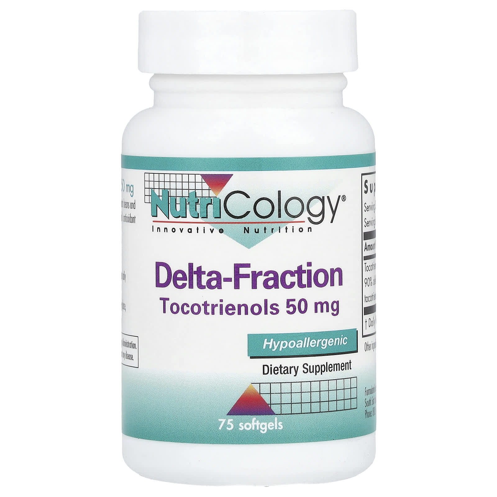 Nutricology Delta-Fraction токотриенолы 50 мг 75 мягких таблеток 25 мг в 1 капсуле 7590₽