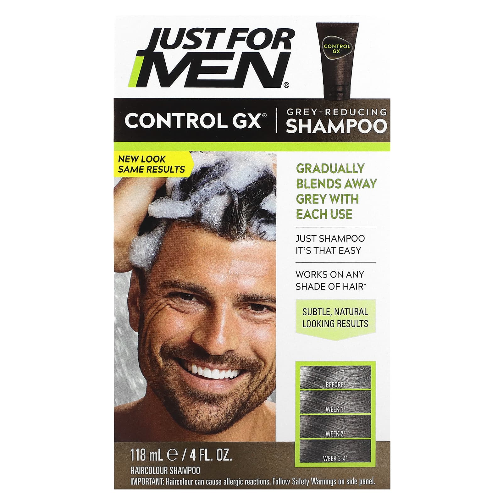 Just for Men Control GX шампунь для уменьшения седины 118 мл 4 жидк Унции 2690₽