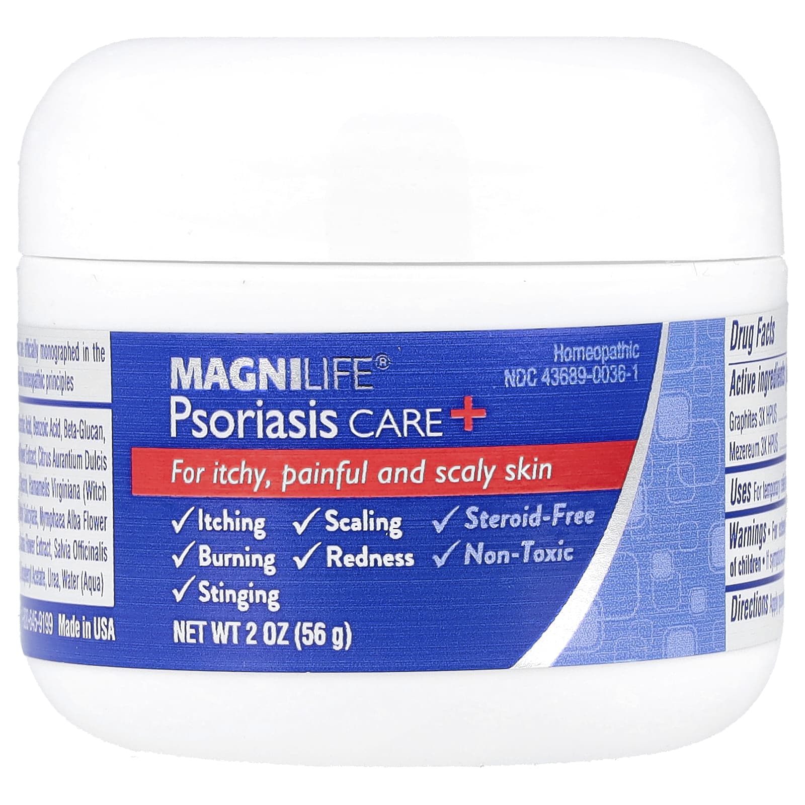 MagniLife, Psoriasis Care +, концентрированный увлажняющий гель, 56 г (2 унции)