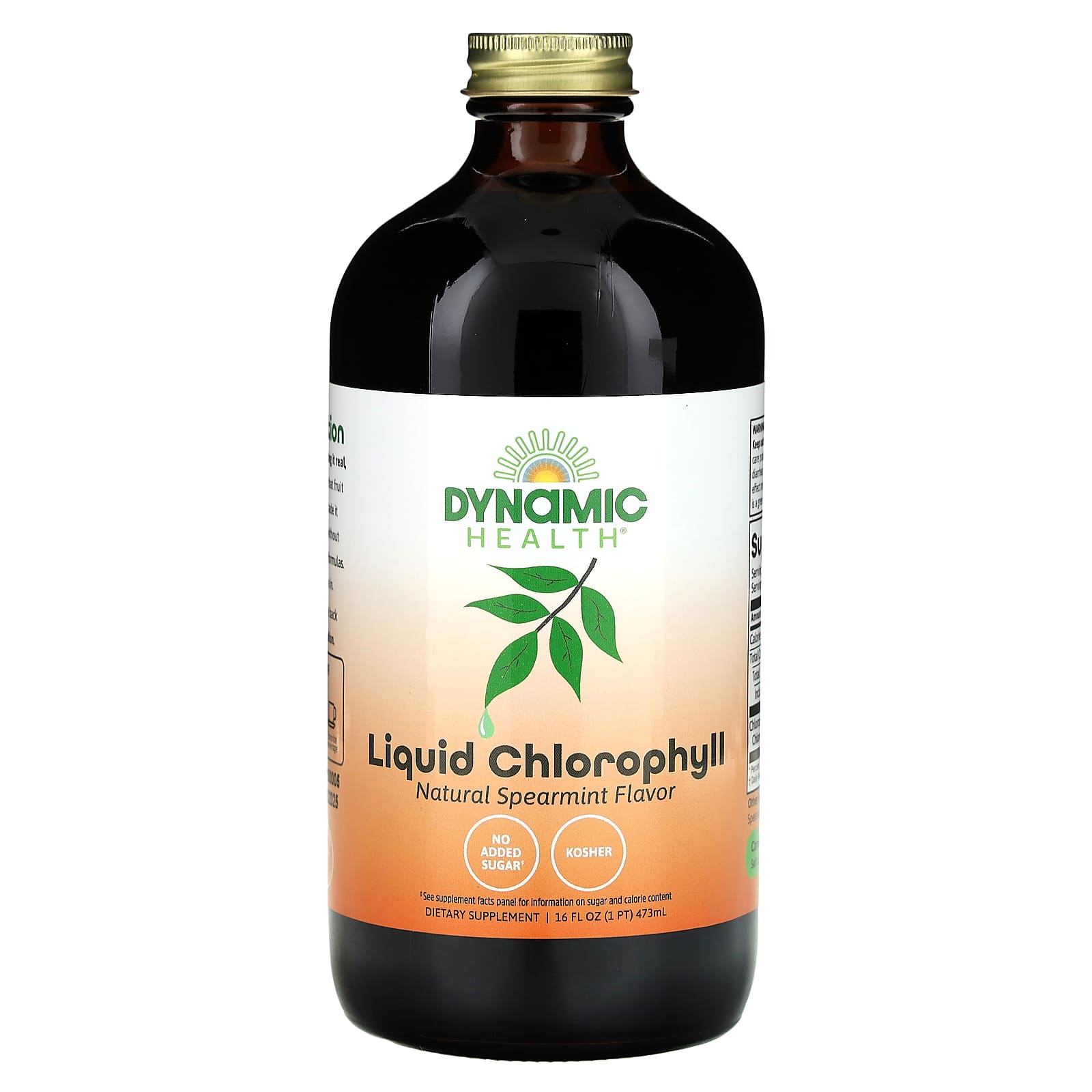 Dynamic Health жидкий хлорофилл со вкусом натуральной мяты 473 мл 16 жидк унций 3090₽
