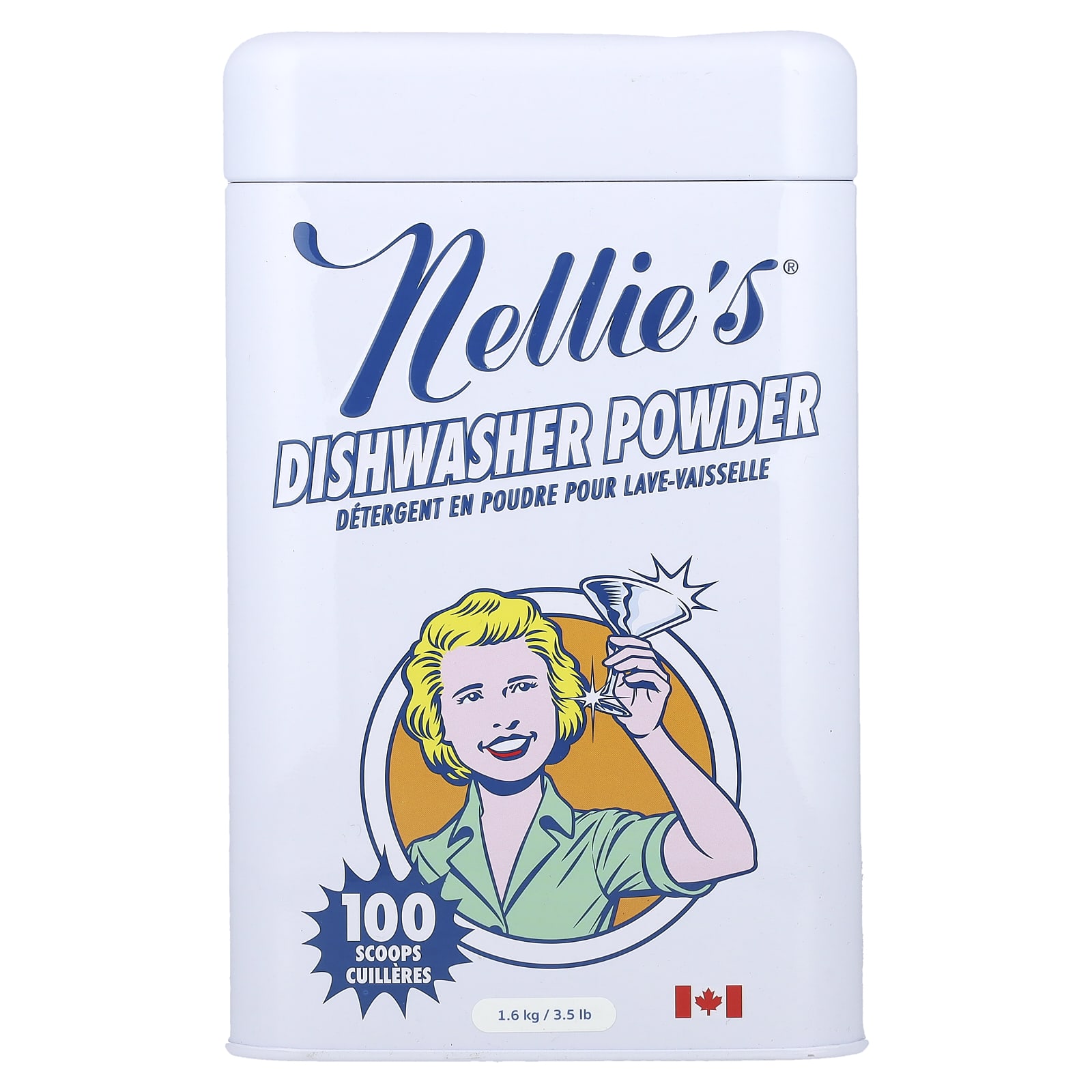 Порошок для посудомоечной машины Nellie's, 1,6 кг (3,5 фунта)