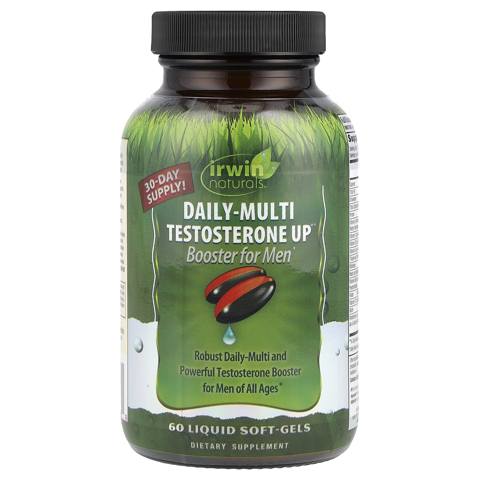 Irwin Naturals Daily-Multi Testosterone Up Booster для мужчин 60 желатиновых капсул 5690₽