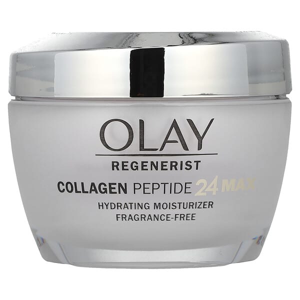 Olay, Regenerist, увлажняющее увлажняющее средство с пептидами коллагена 24, без отдушек, 48 г (1,7 унции)