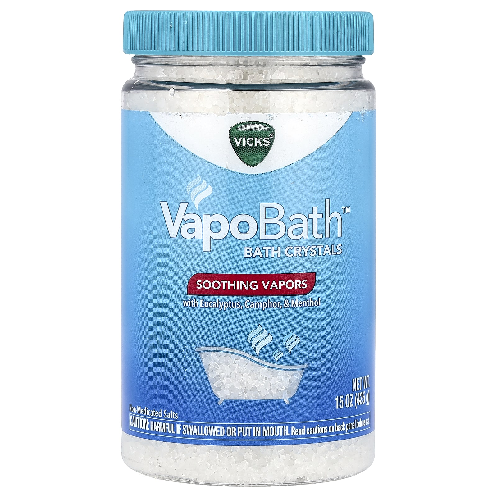 Vicks VapoBath кристаллы для ванн успокаивающие пары 425 г 15 унций 2490₽