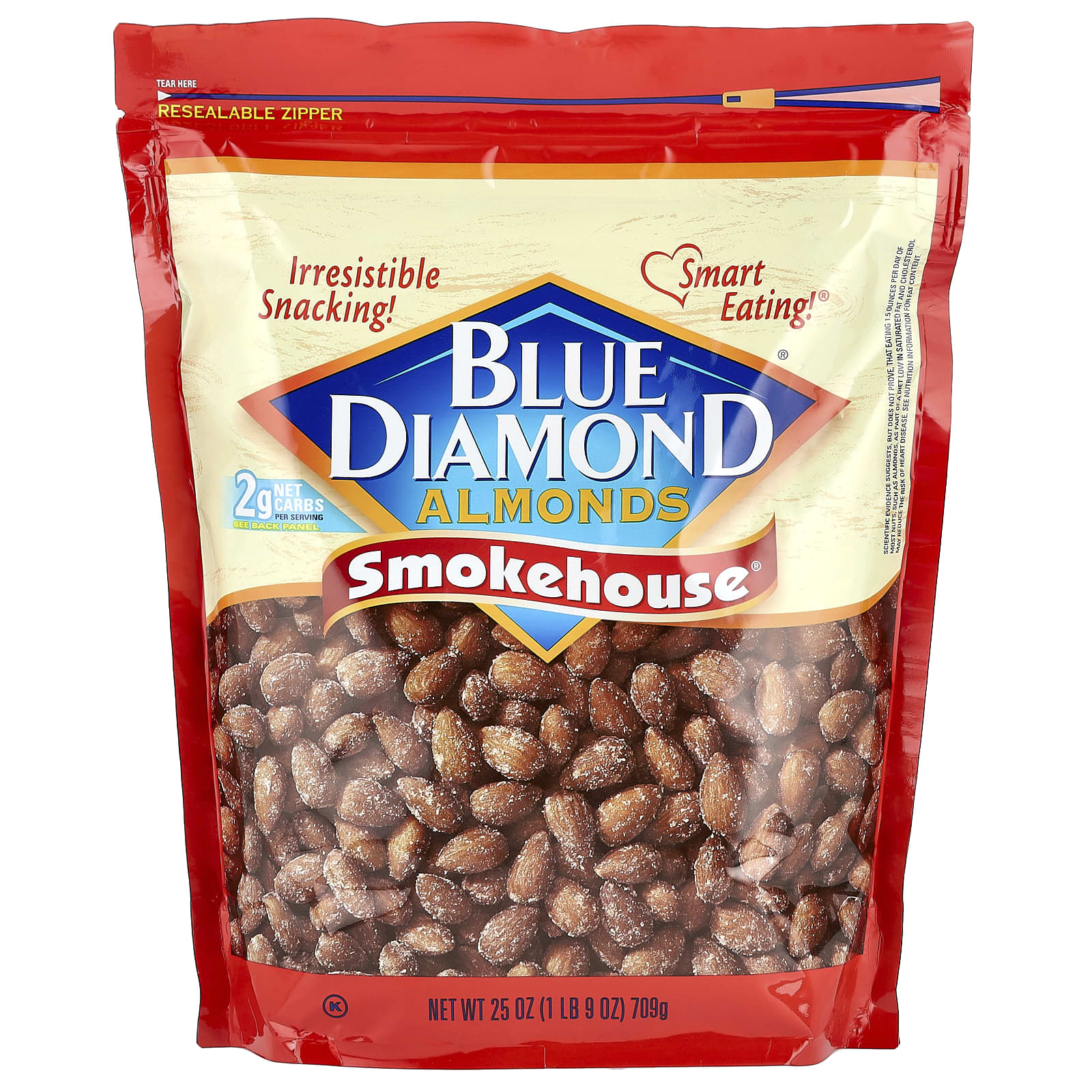 Blue Diamond Миндаль Smokehouse 709 г 25 унций 2890₽