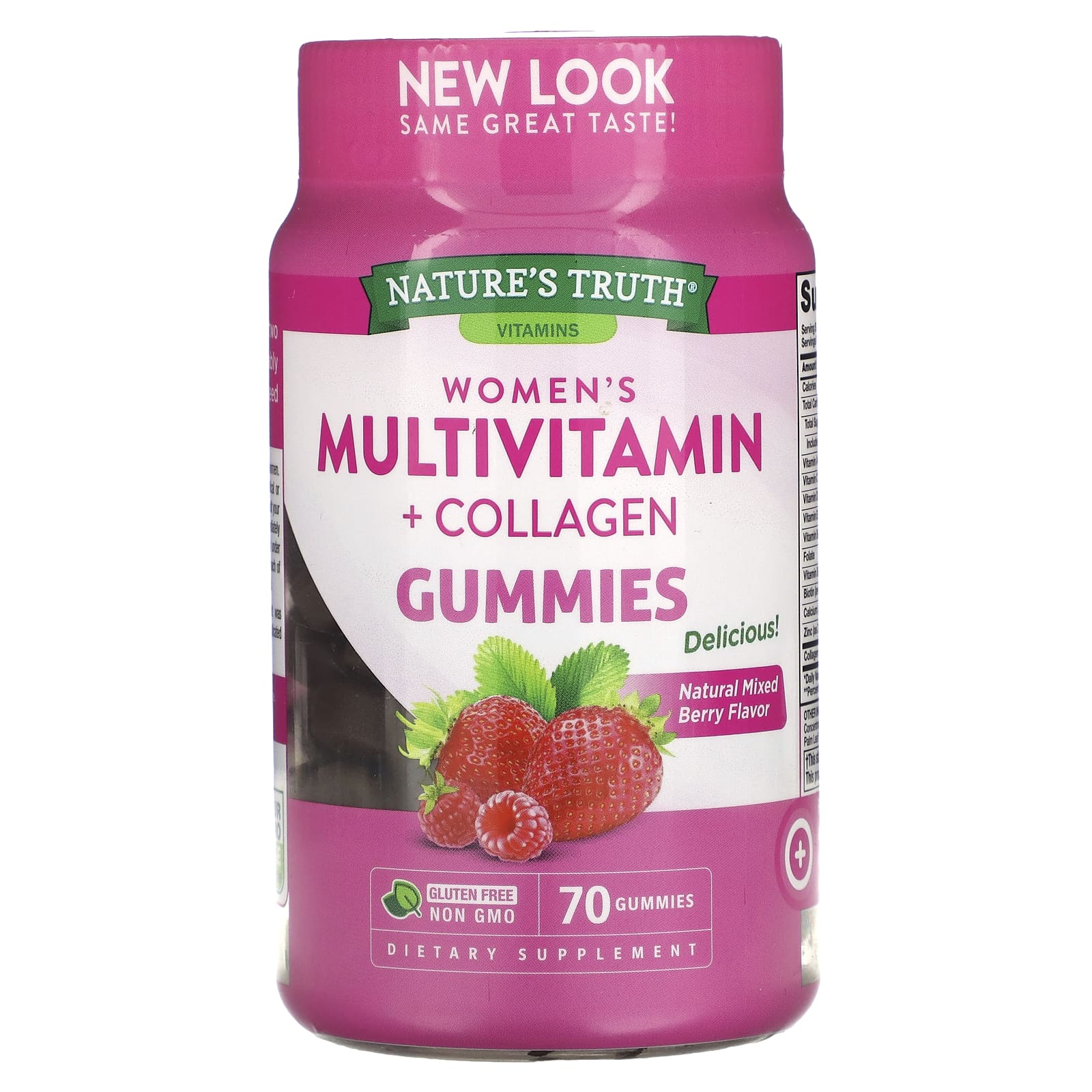 Natures Truth Multivitmain Collagen для женщин натуральная ягодная смесь 70 жевательных таблеток 2290₽