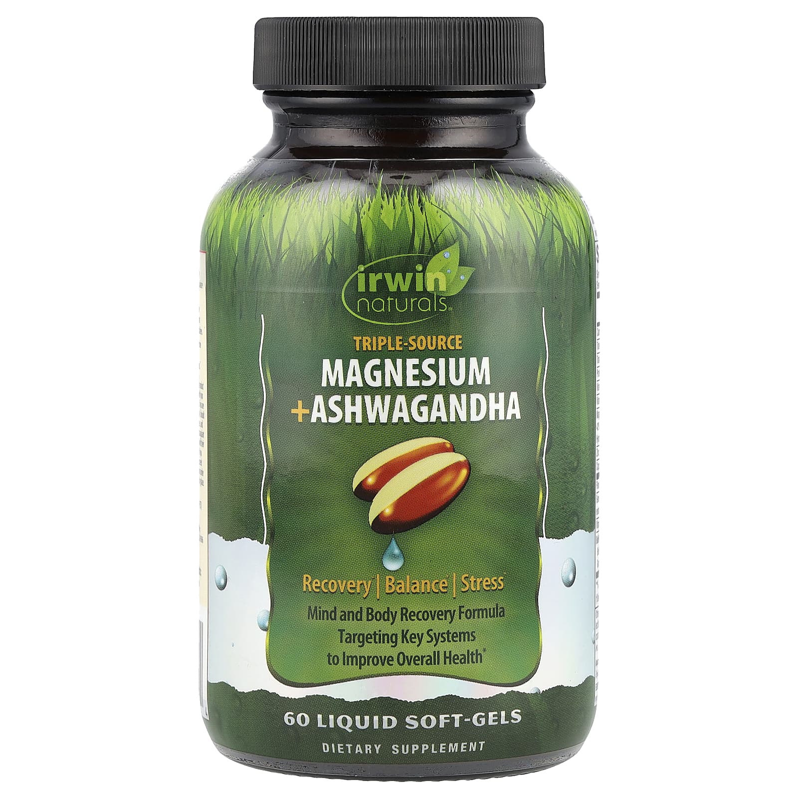 Irwin Naturals Triple Source Magnesium ашваганда 60 мягких таблеток 4190₽
