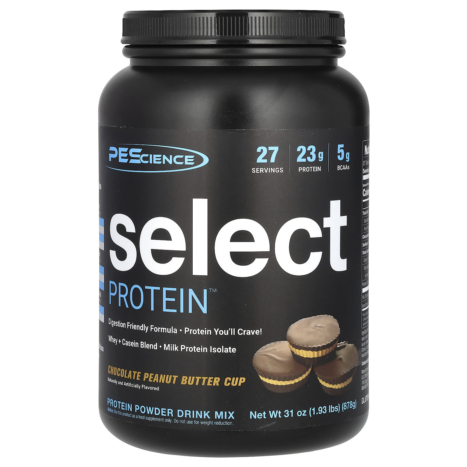 PEScience Select Protein протеиновая порошковая смесь для приготовления напитка чашка с шоколадным и арахисовым маслом 878 г 193 фунта 8590₽