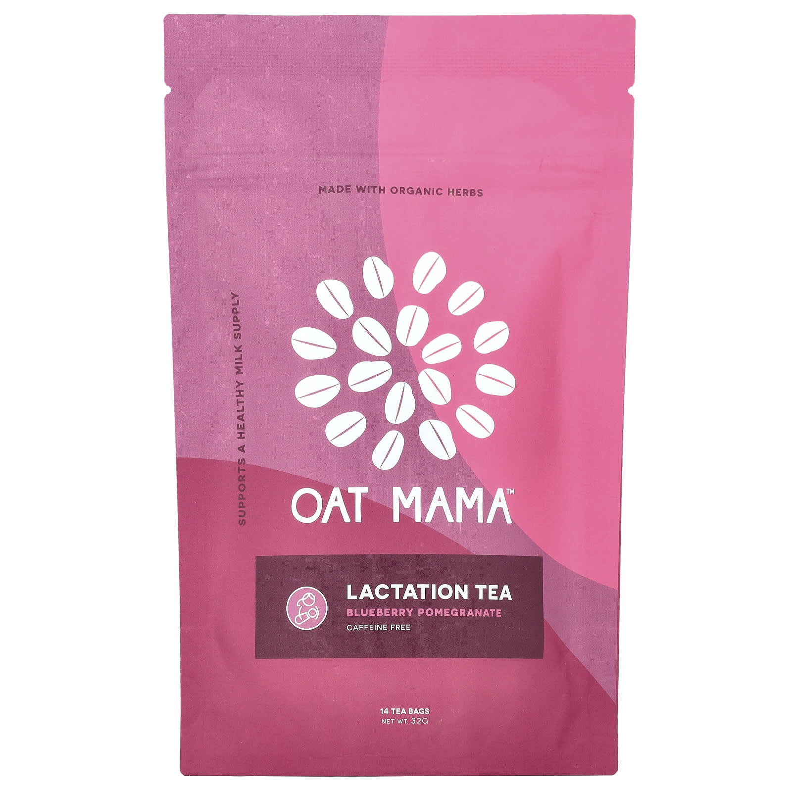Oat Mama Lactation Tea голубика и гранат без кофеина 14 чайных пакетиков 32 г 4090₽