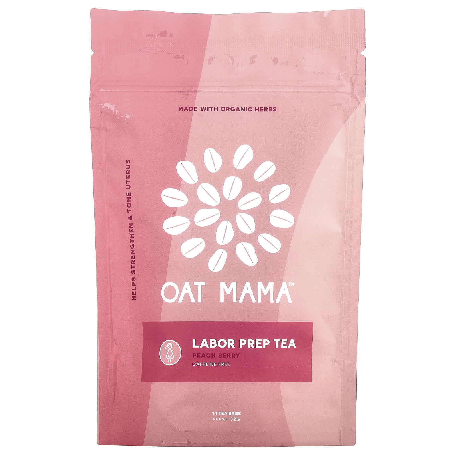 Oat Mama Labor Prep Tea персик и ягоды 14 чайных пакетиков 32 г 4090₽
