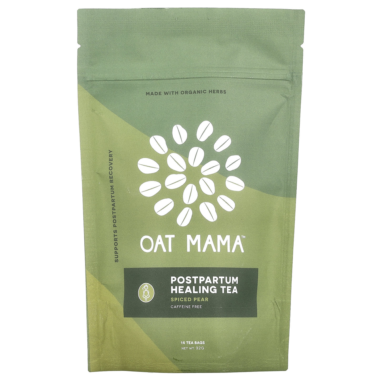 Oat Mama Послеродовой лечебный чай груша со специями без кофеина 14 чайных пакетиков 32 г 3690₽