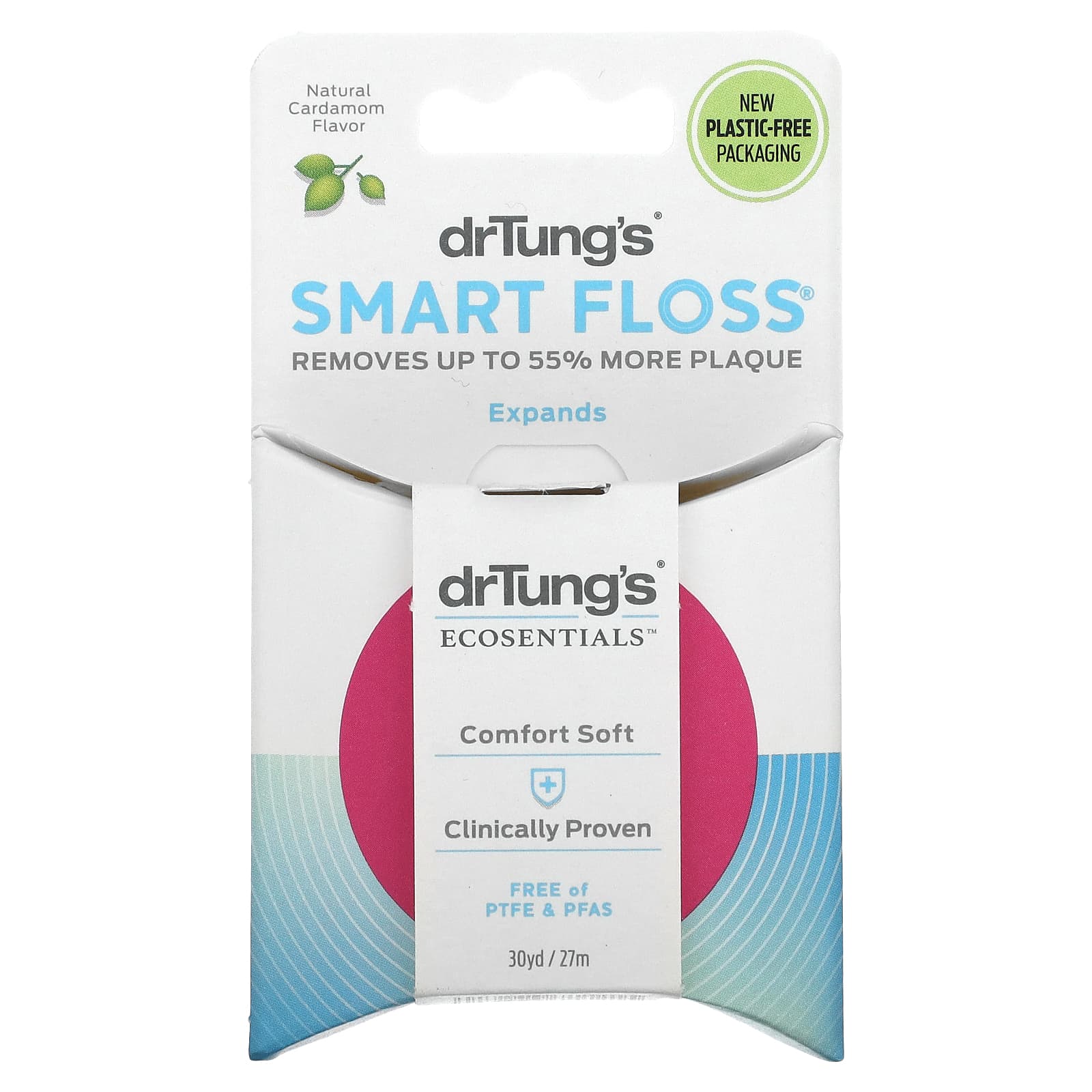 Dr Tungs Smart Floss зубная нить натуральный кардамон 27 м 30 ярдов 1790₽