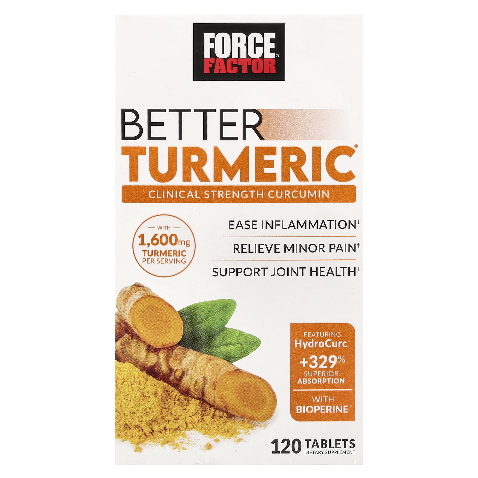 Force Factor Better Turmeric 120 таблеток 3390₽