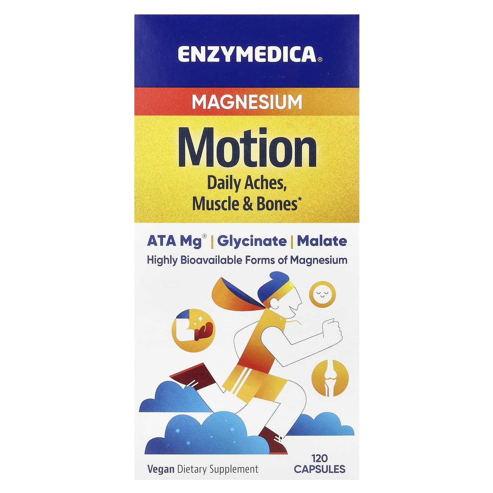 Enzymedica Motion магний 120 капсул 6590₽