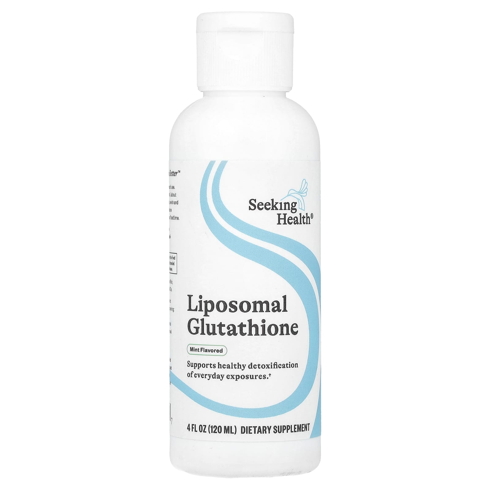 Seeking Health, оптимальный липосомальный глутатион, со вкусом мяты, 100 мг, 120 мл (4 жидк. унции)