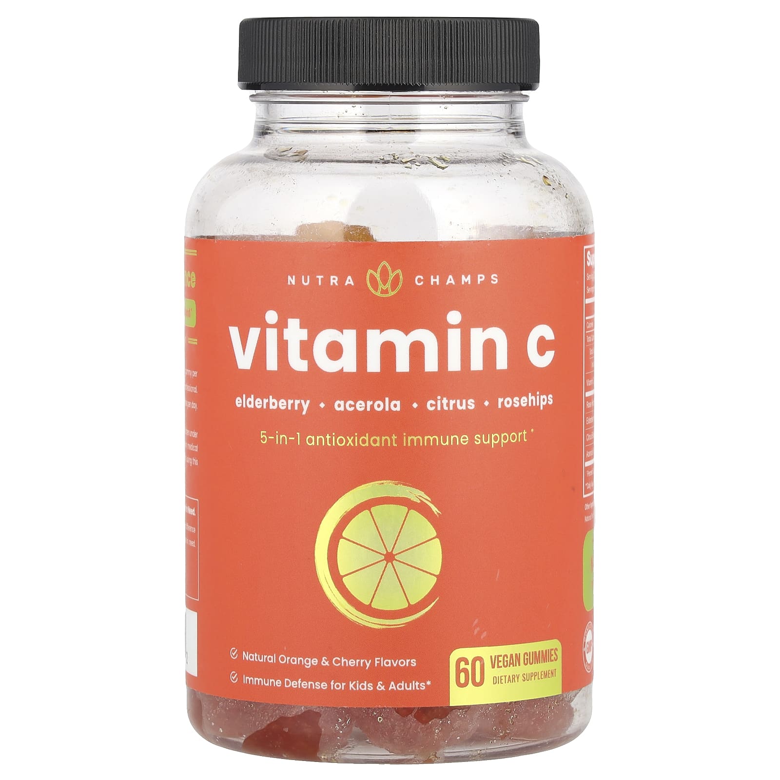 NutraChamps Vitamin C Natural Orange - Cherry 60 Vegan Gummies 3190₽