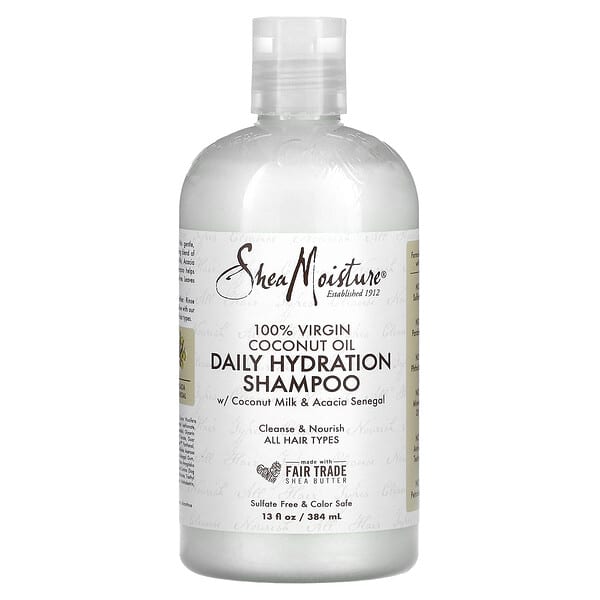 SheaMoisture, Ежедневный увлажняющий шампунь с кокосовым молоком и сенегальской акацией, 384 мл (13 жидк. Унций)