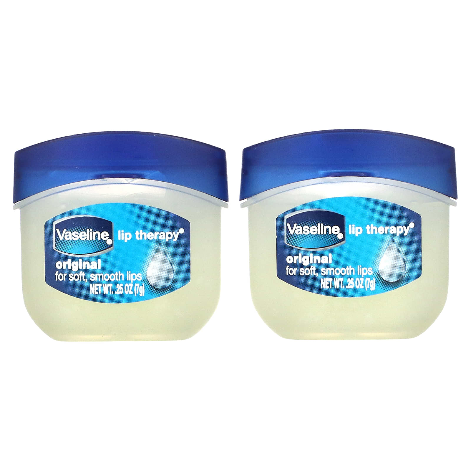 Vaseline Lip Therapy оригинальный бальзам для губ 2 шт В упаковке 7 г 025 унции 1690₽