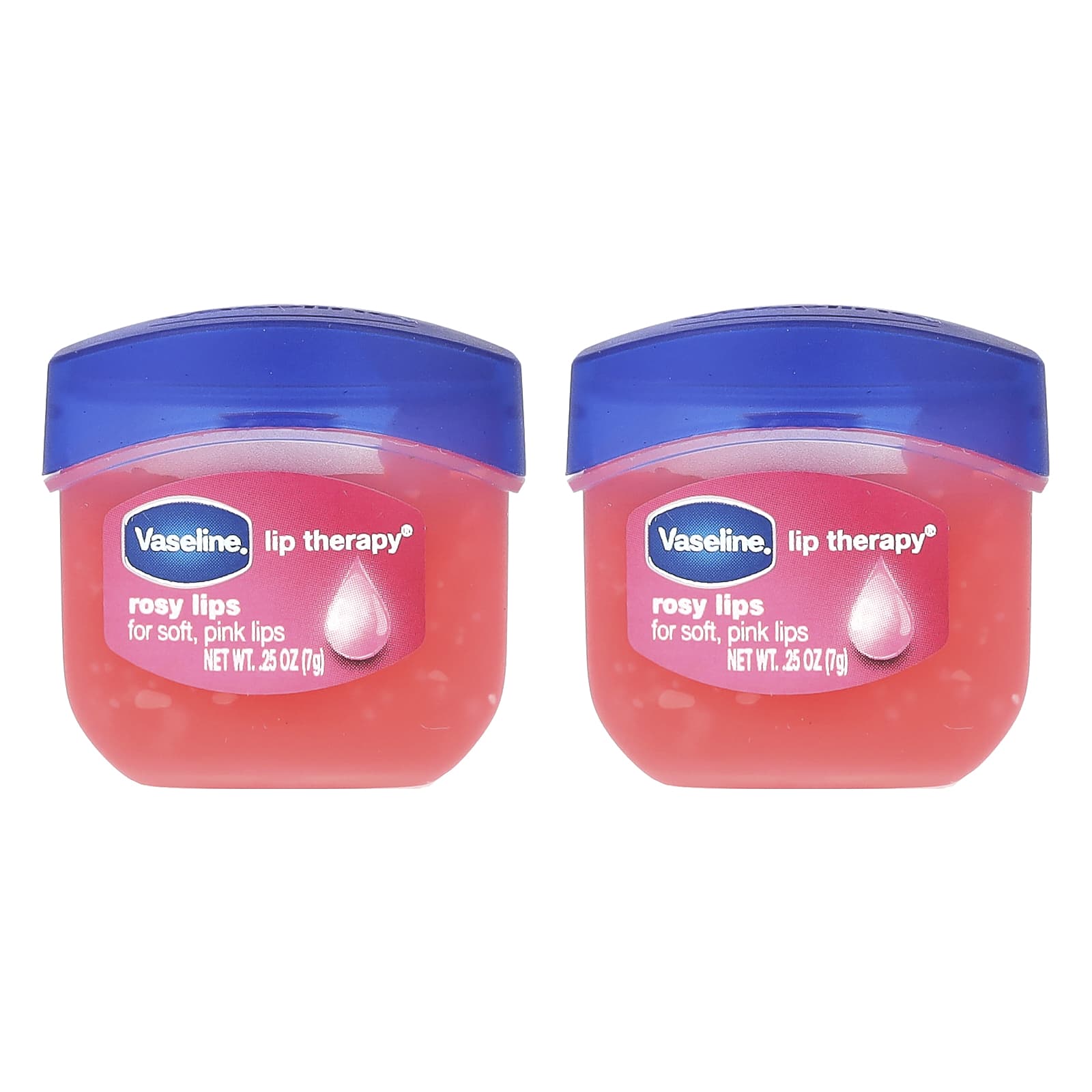 Vaseline Lip Therapy розовые губы 2 упаковки по 7 г 025 унции 1690₽