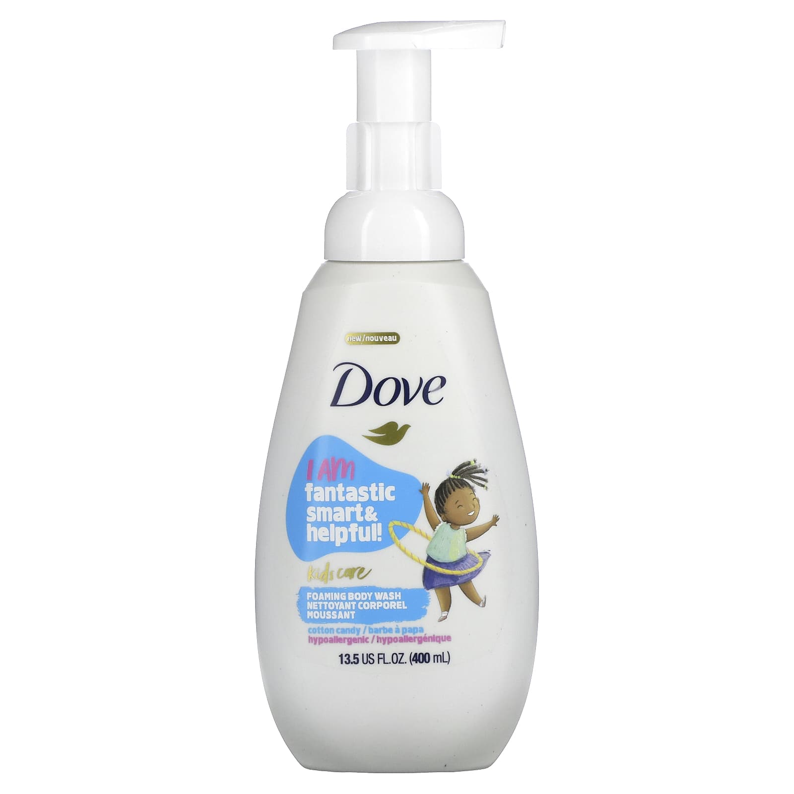 Dove Kids Care пенящийся гель для душа сахарная вата 400 мл 135 жидк Унции 1790₽