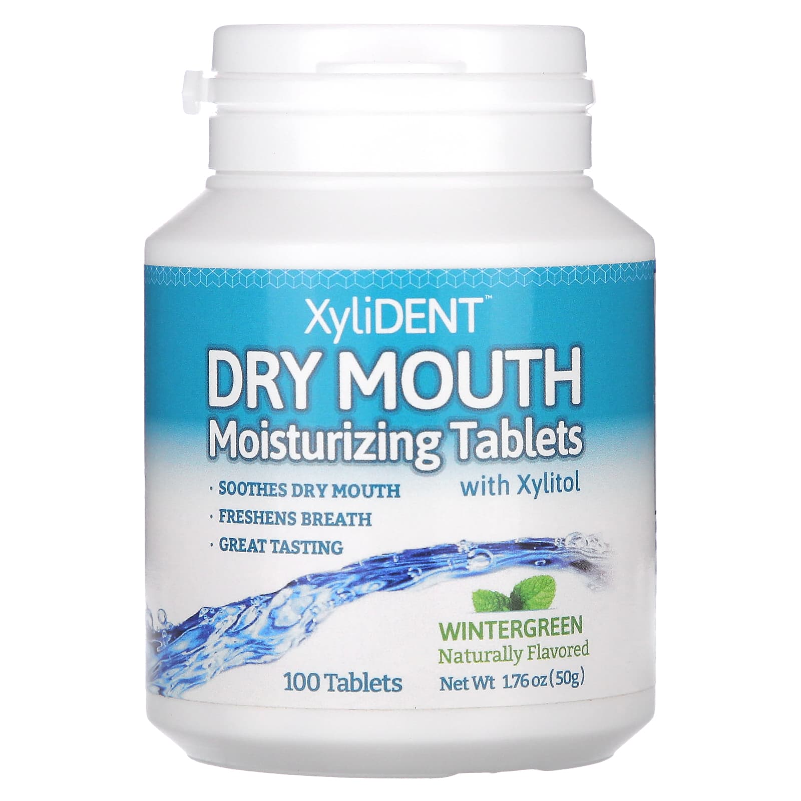 XyliDENT Dry Mouth увлажняющие таблетки с ксилитолом грушанкой 100 таблеток 2890₽
