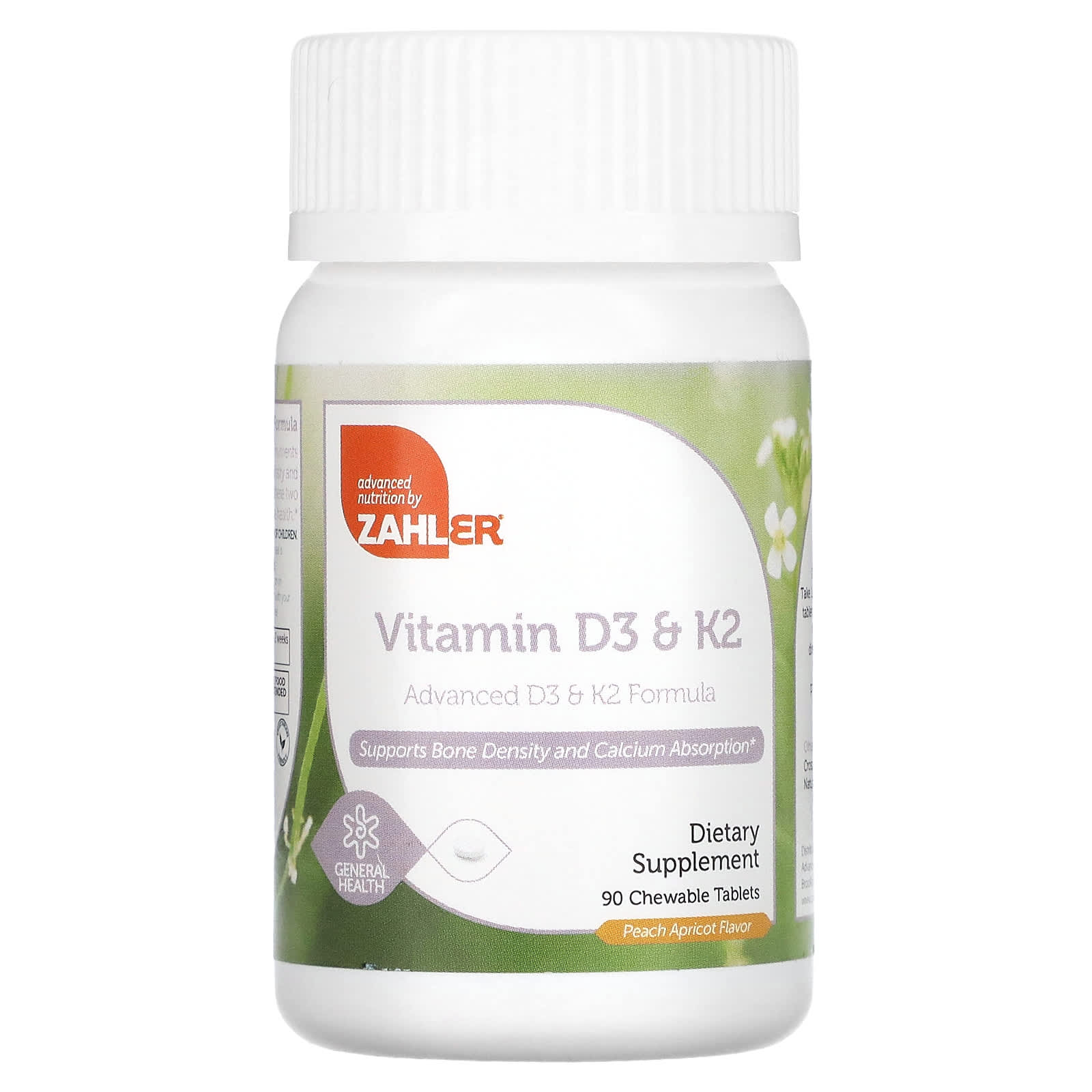 Zahler Vitamin D3 - K2 Peach Apricot 90 Chewable Tablets 3990₽