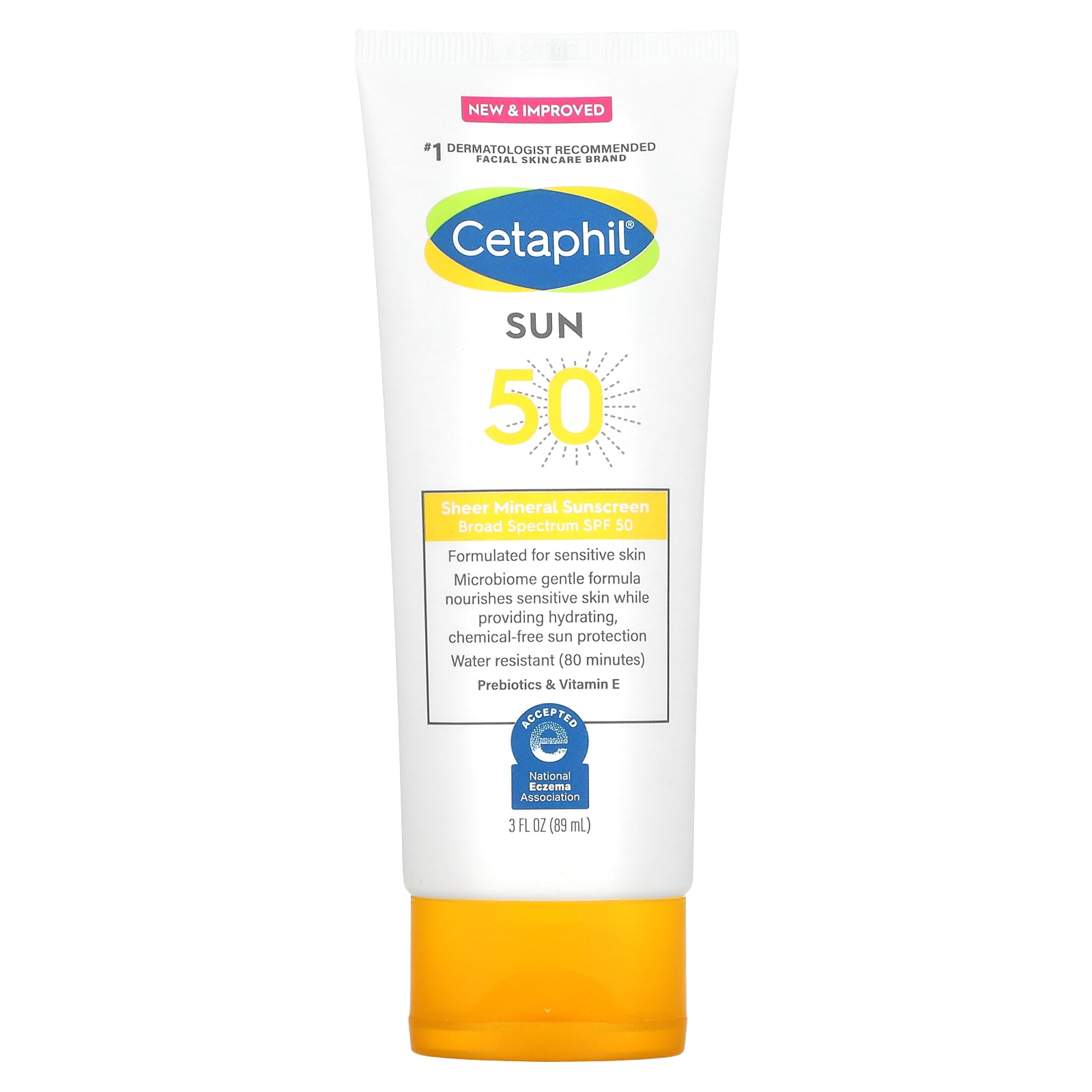Cetaphil Минеральное солнцезащитное средство широкого спектра действия SPF 50 89 мл 3 жидк Унции 2690₽
