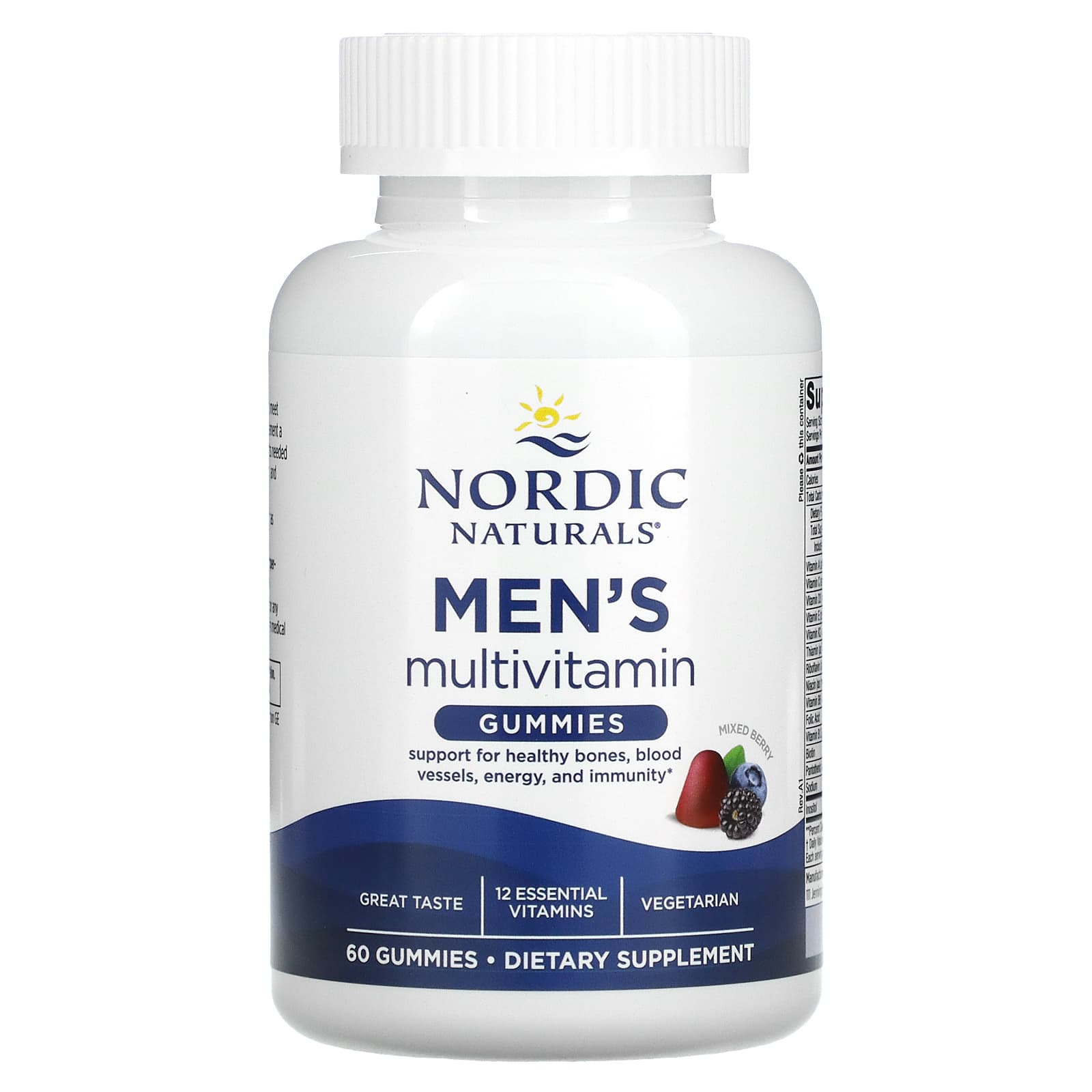 Nordic Naturals Мультивитаминные жевательные мармеладки для мужчин ягодное ассорти 60 жевательных таблеток 3690₽